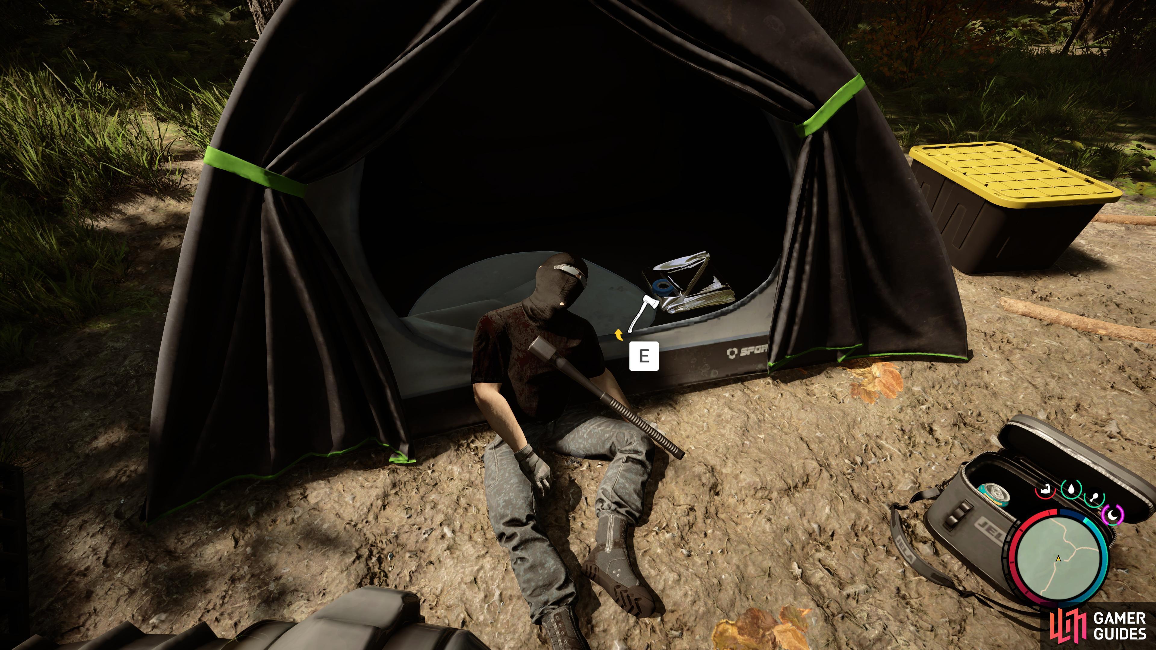 You can find the Modern Axe in an abandoned camp.