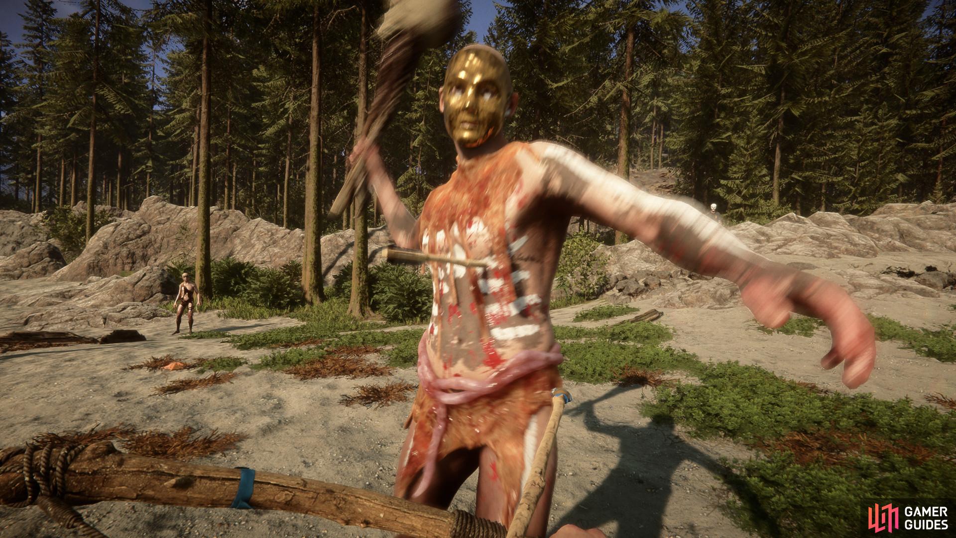 Getting attacked by a Cannibal in Sons of the Forest