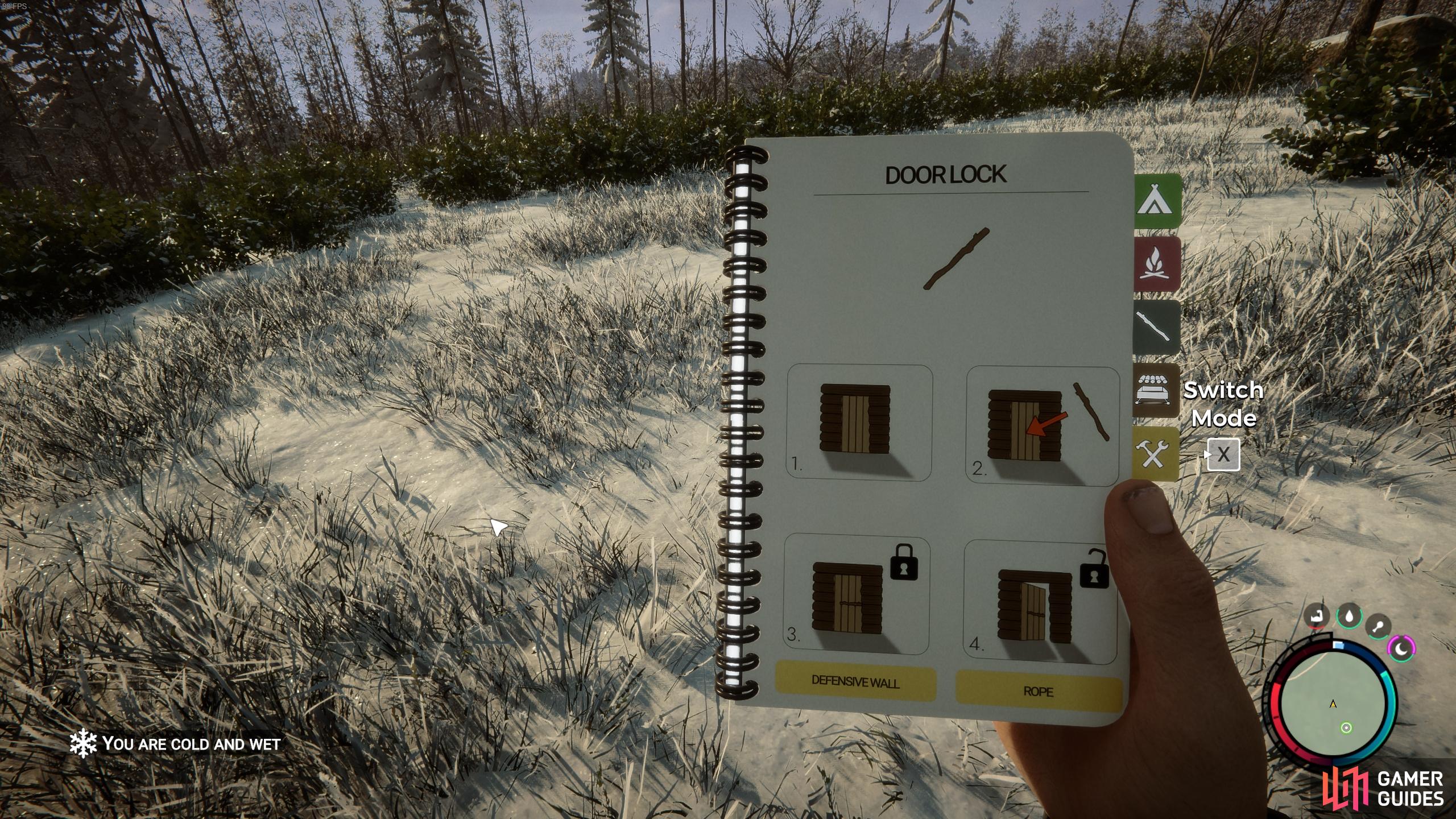 You can see the Door Lock template in your Field Guide.