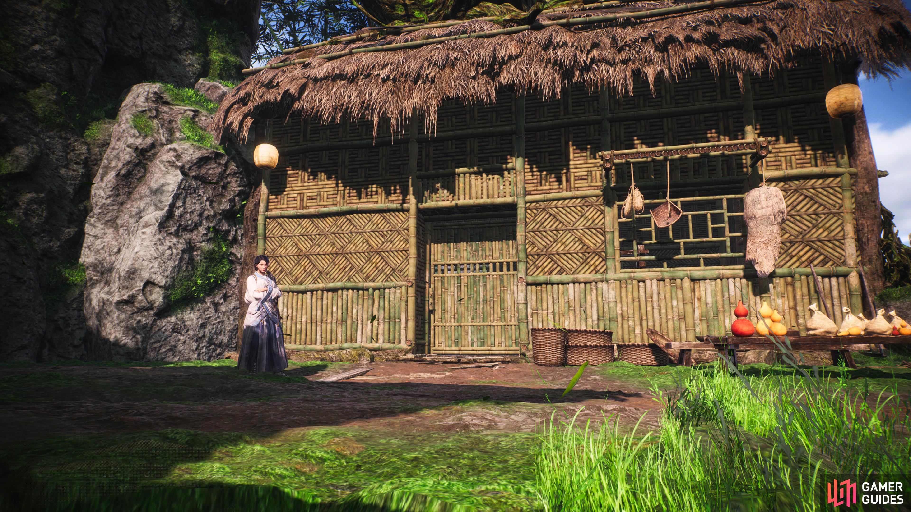 Speak to the Tianshu Hermit in front of the house to the left of the Blacksmith in Hidden Village to start the quest.