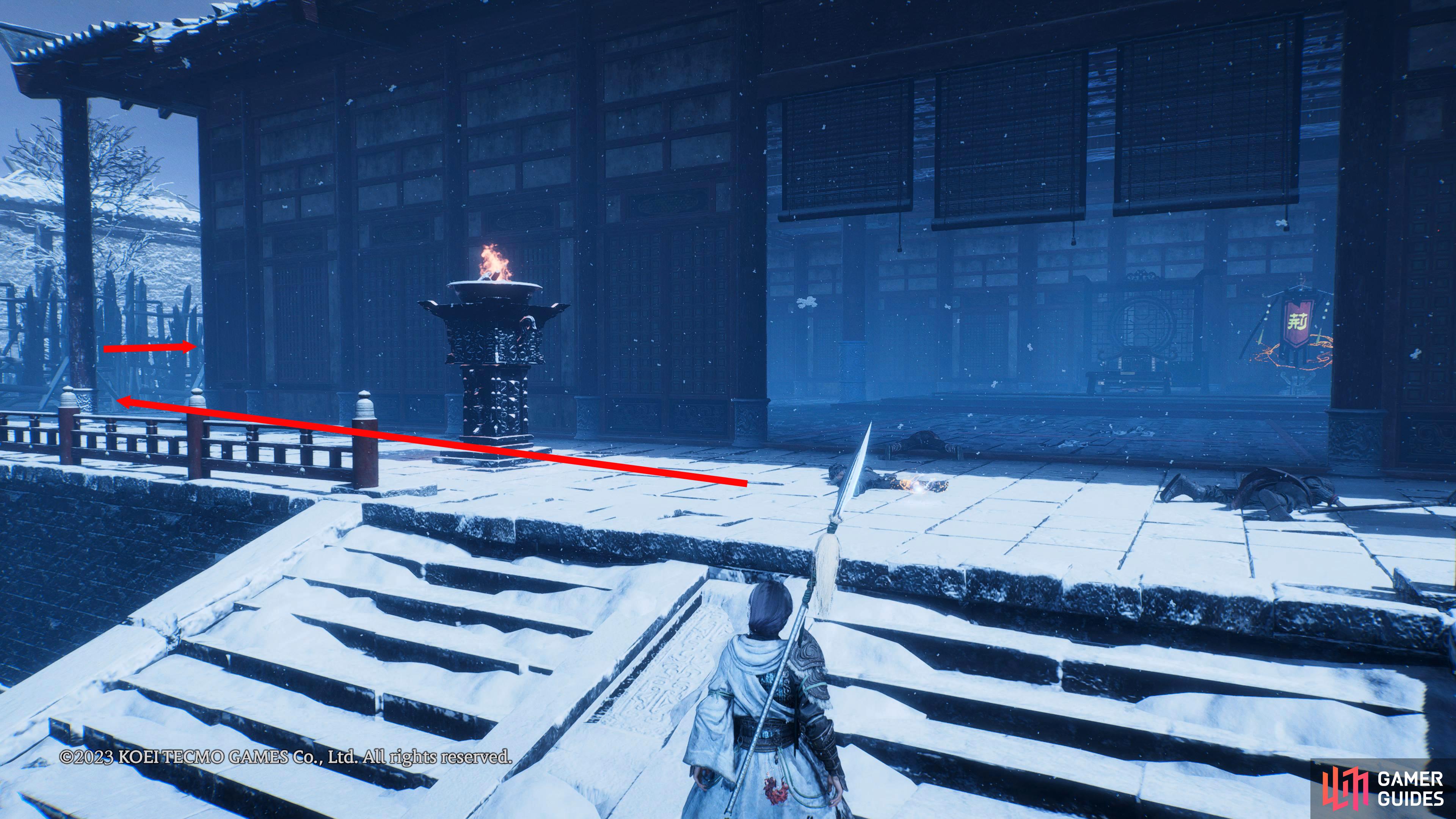 Near the end of the mission. Head towards the large building in the fort where the Corrupted Battle Flag is.