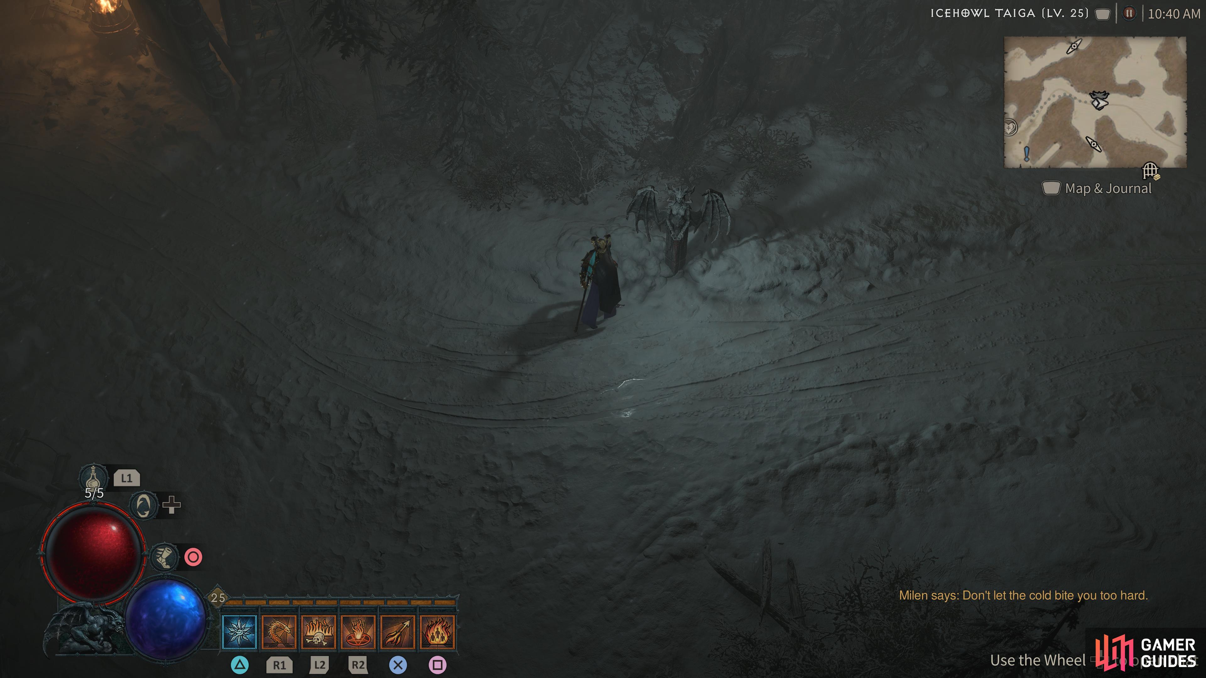 and go east outside of Nevesk to find this statue.