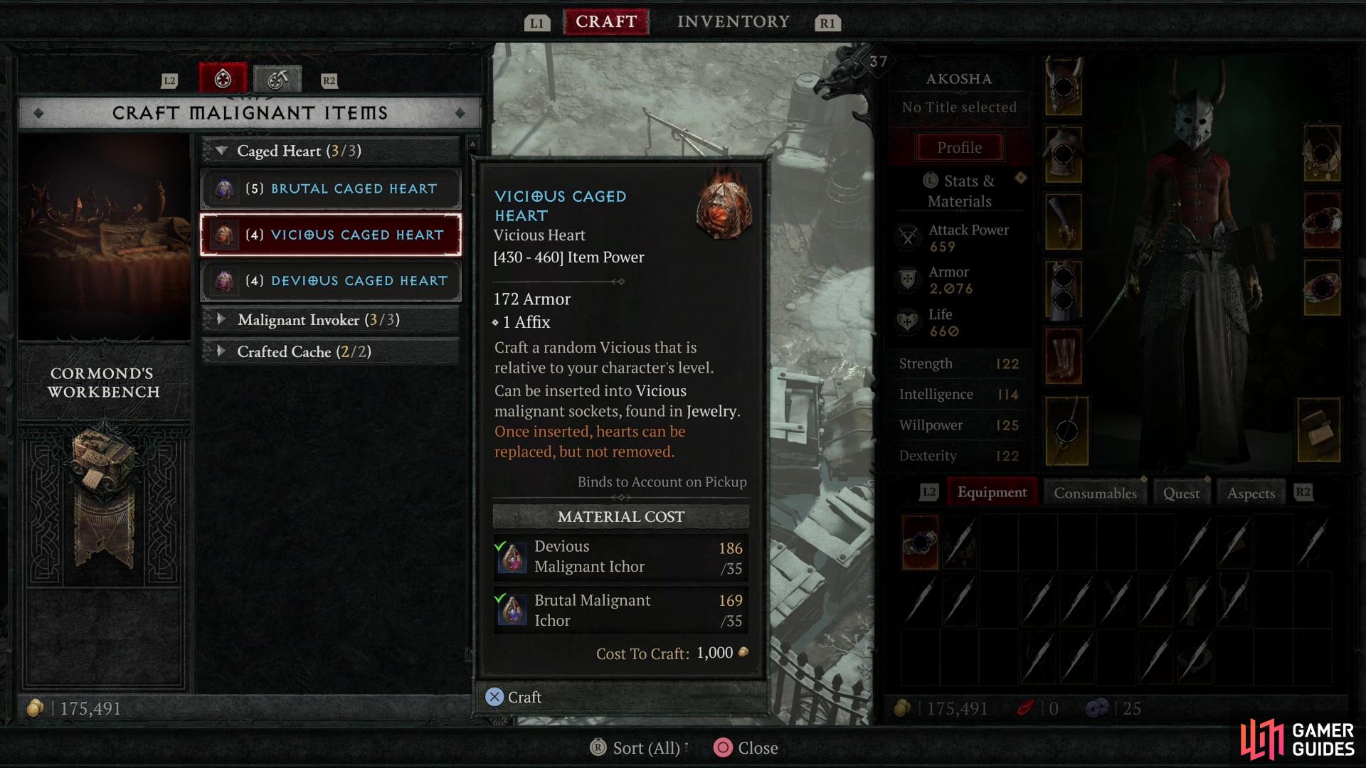 Diablo 4 Items – 500x Malignant Hearts – Softcore – Season 11 – PC/Console Crossplay