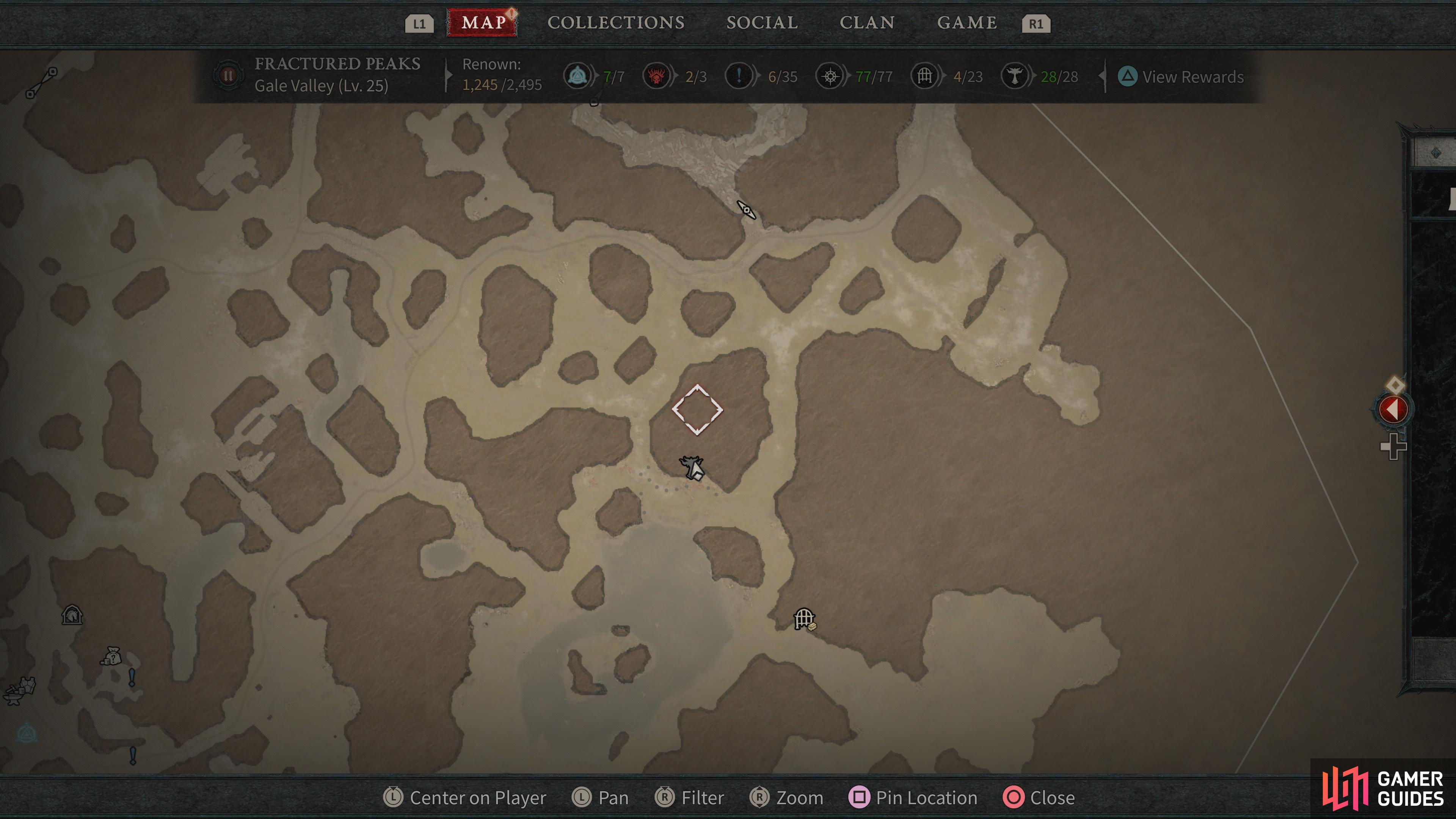 Then go to this location in Gale Valley