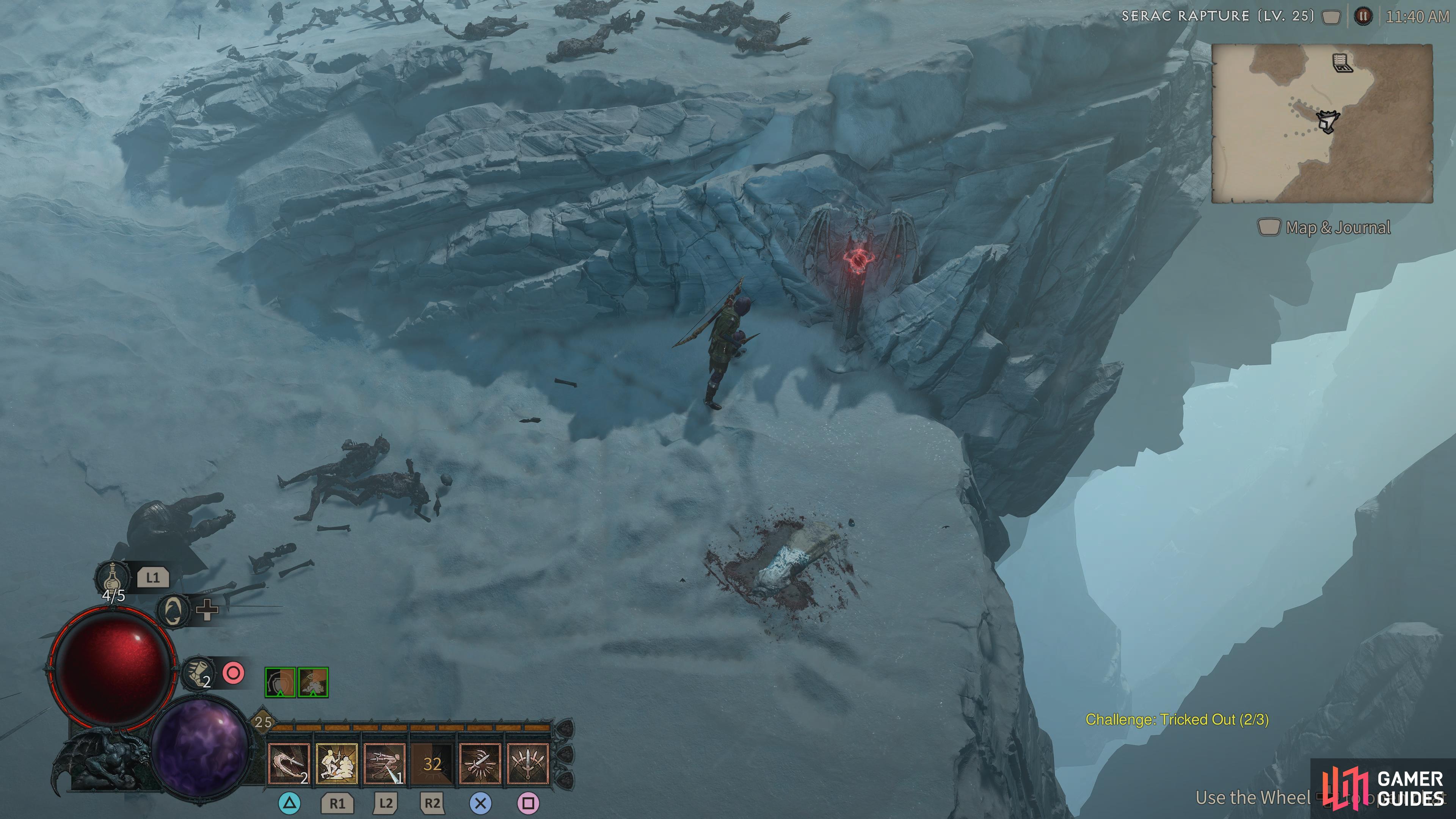 the statue overlooks this cliff.