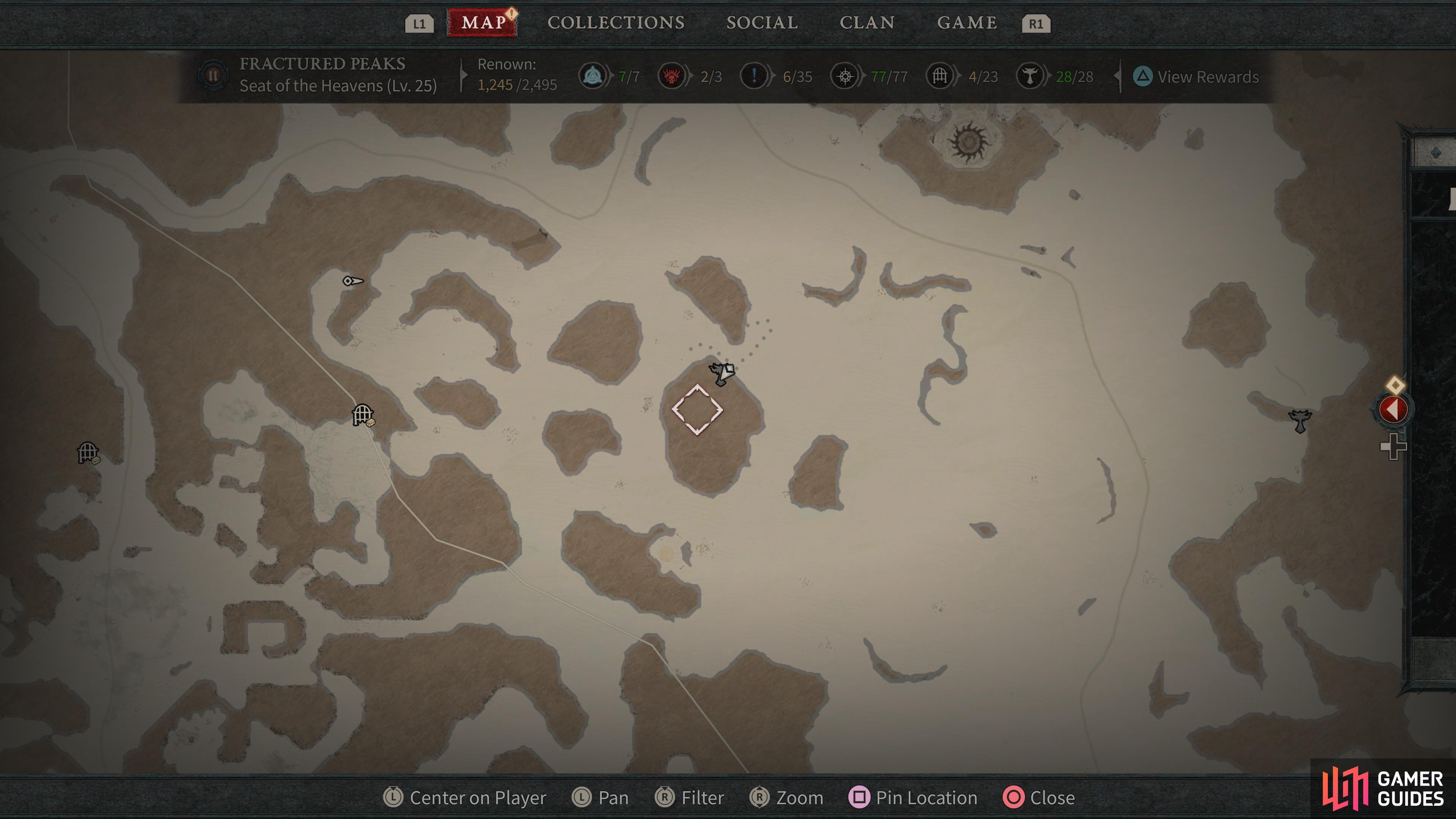 Head to this location in the Seat of the Heavens