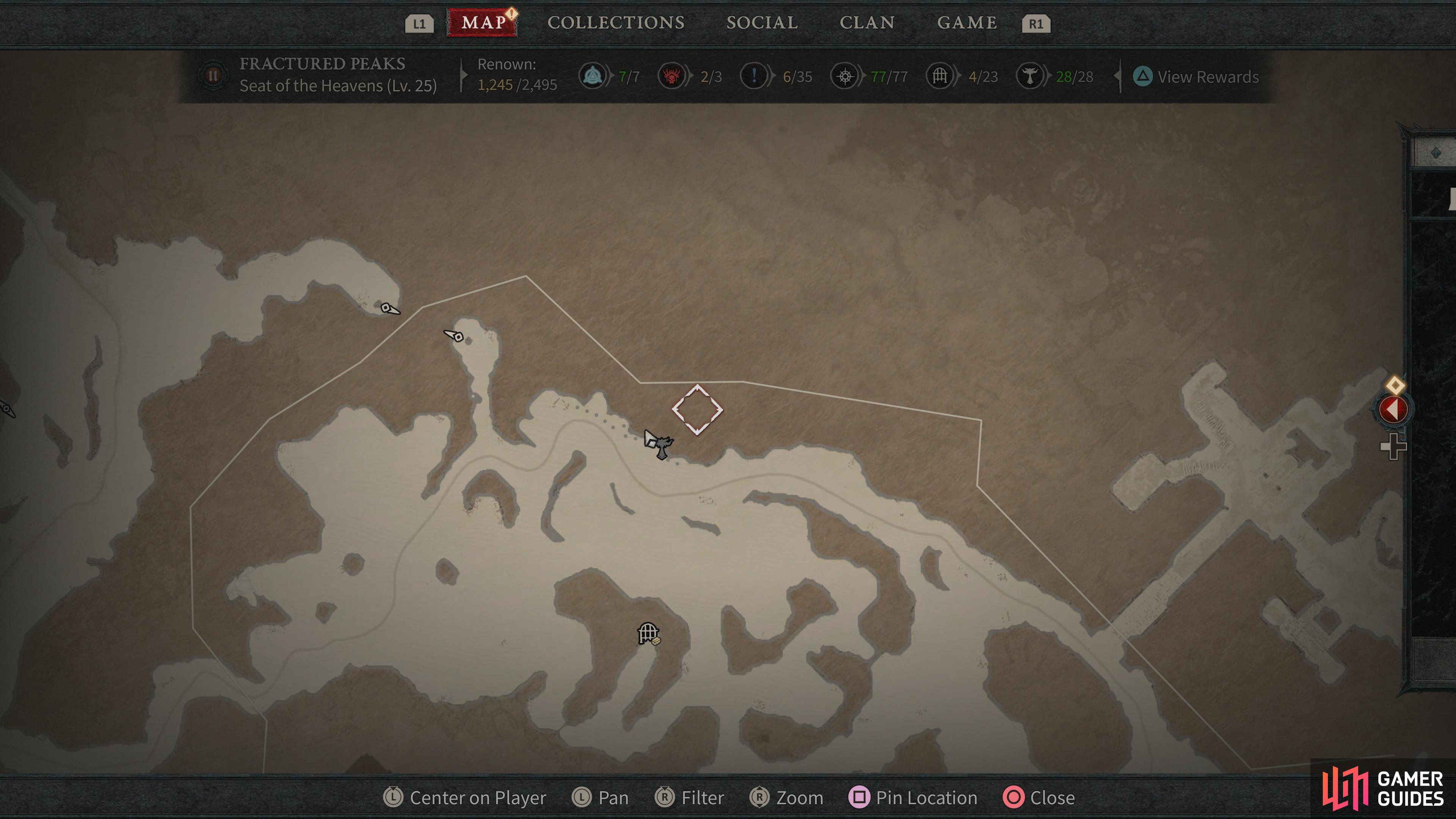 Go here in the Seat of the Heavens