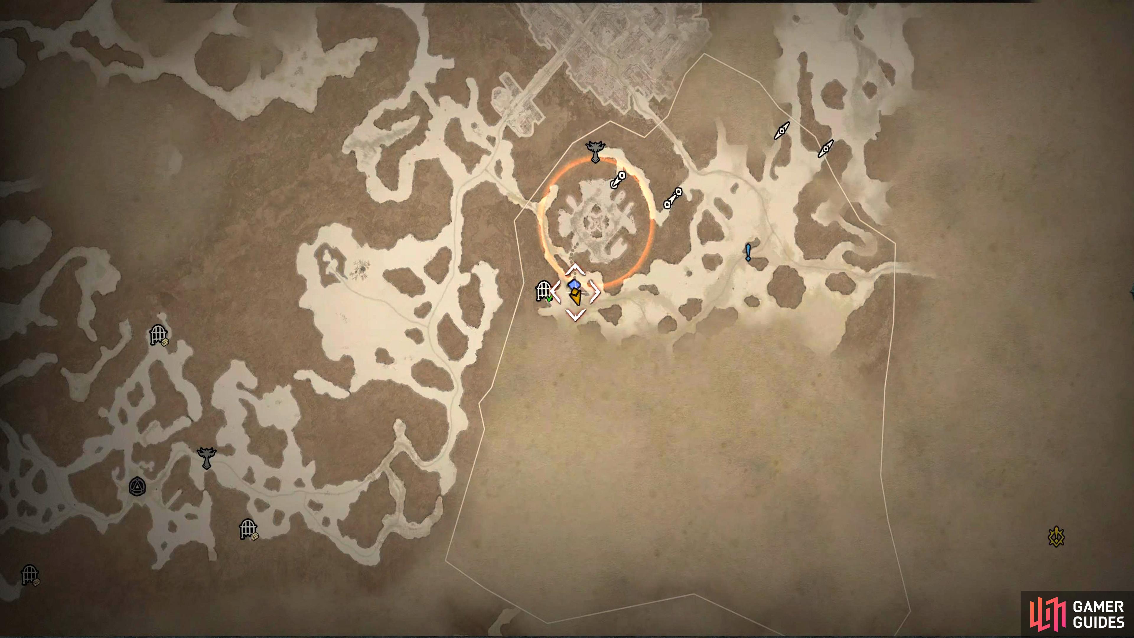 Open the world map, and you'll see an orange circle showing you there is an event in progress.