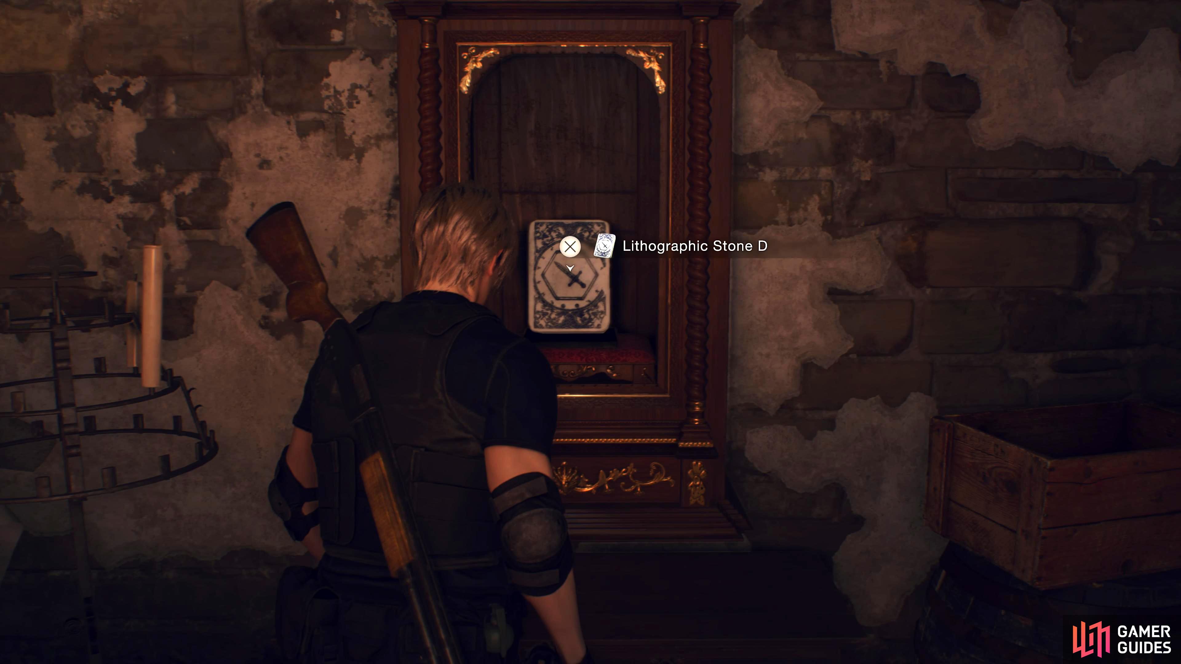 Resident Evil 4 Remake: Bindery Lithographic Stones Puzzle Solution