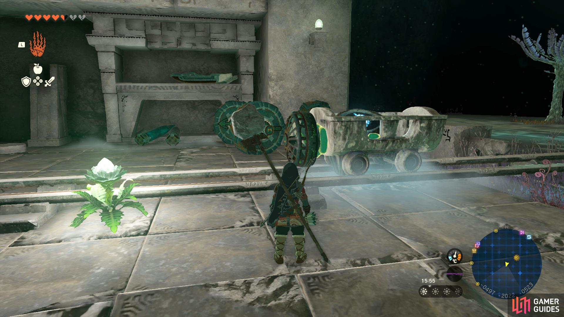 and use the minecart to transport it.