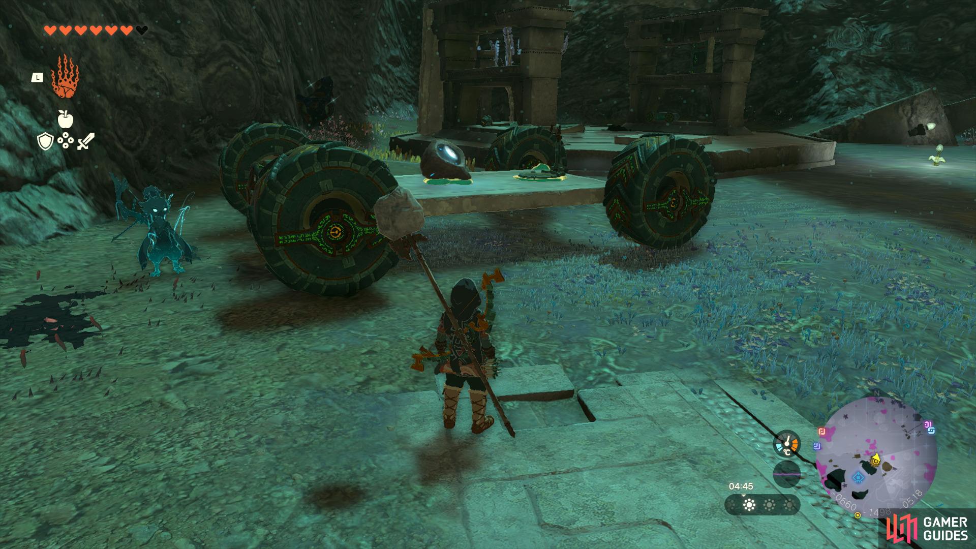 then use the ATV to reach the statue.