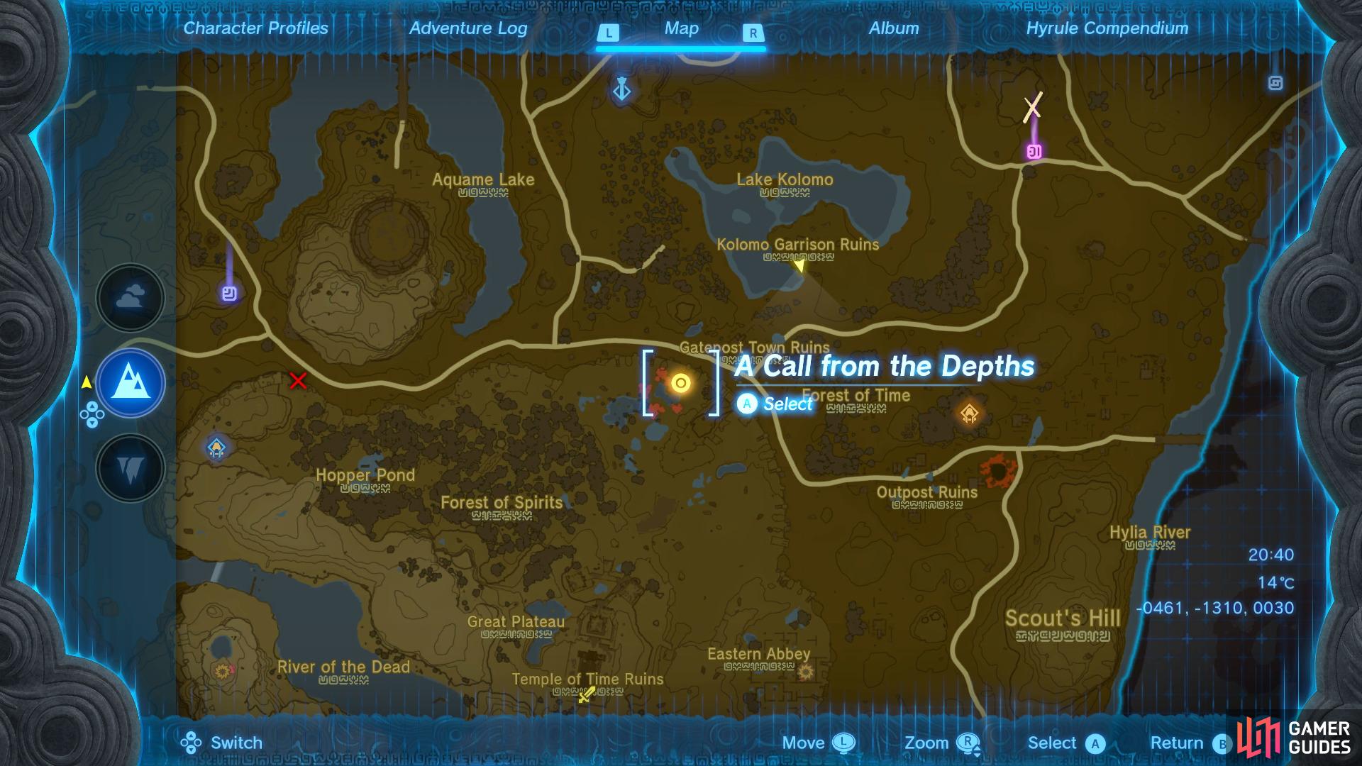 Head to this location on the map