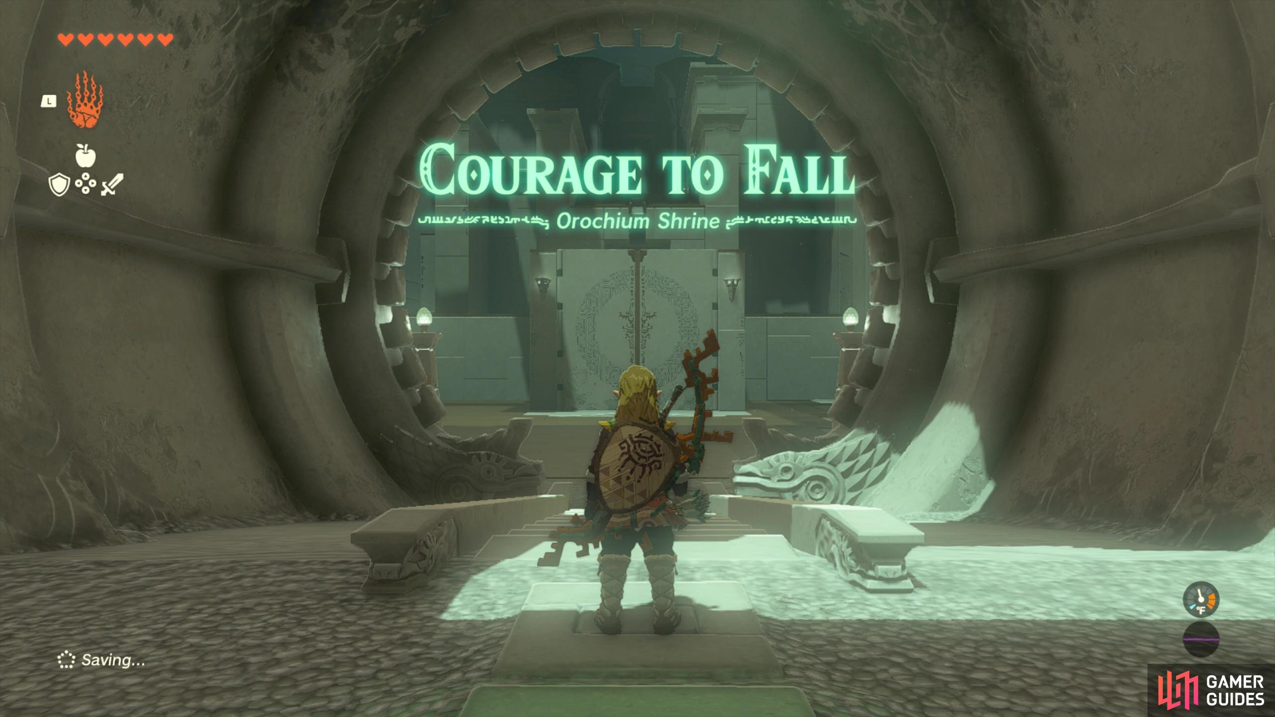 Orochium Shrine: Courage to Fall. 