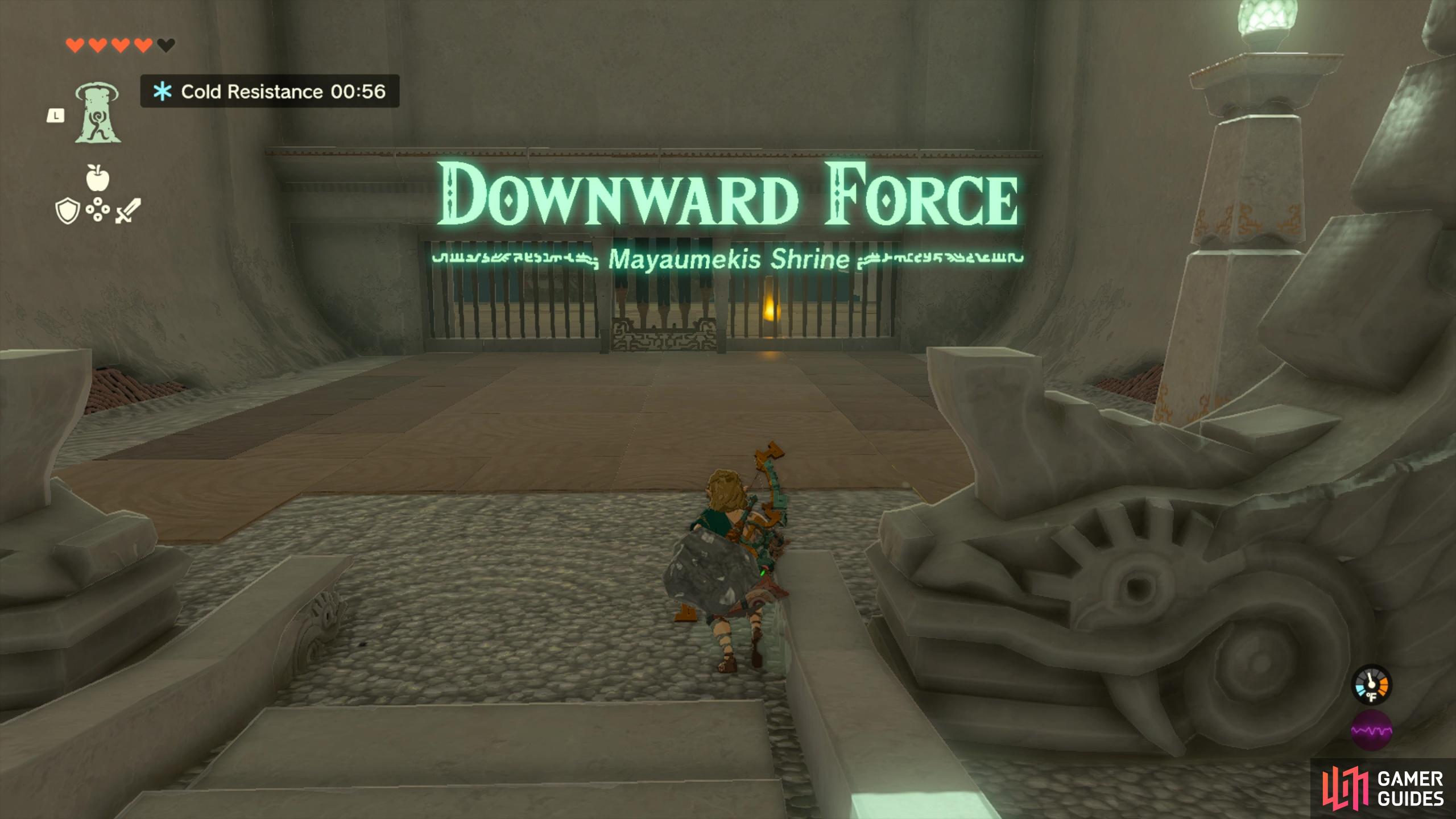 Mayaumekis Shrine: Downward Force.