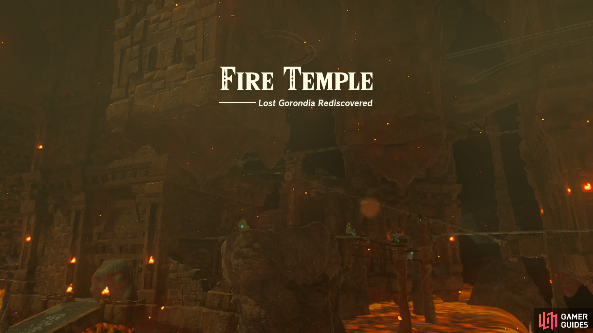 The Fire Temple in The Legend of Zelda: Tears of The Kingdom.