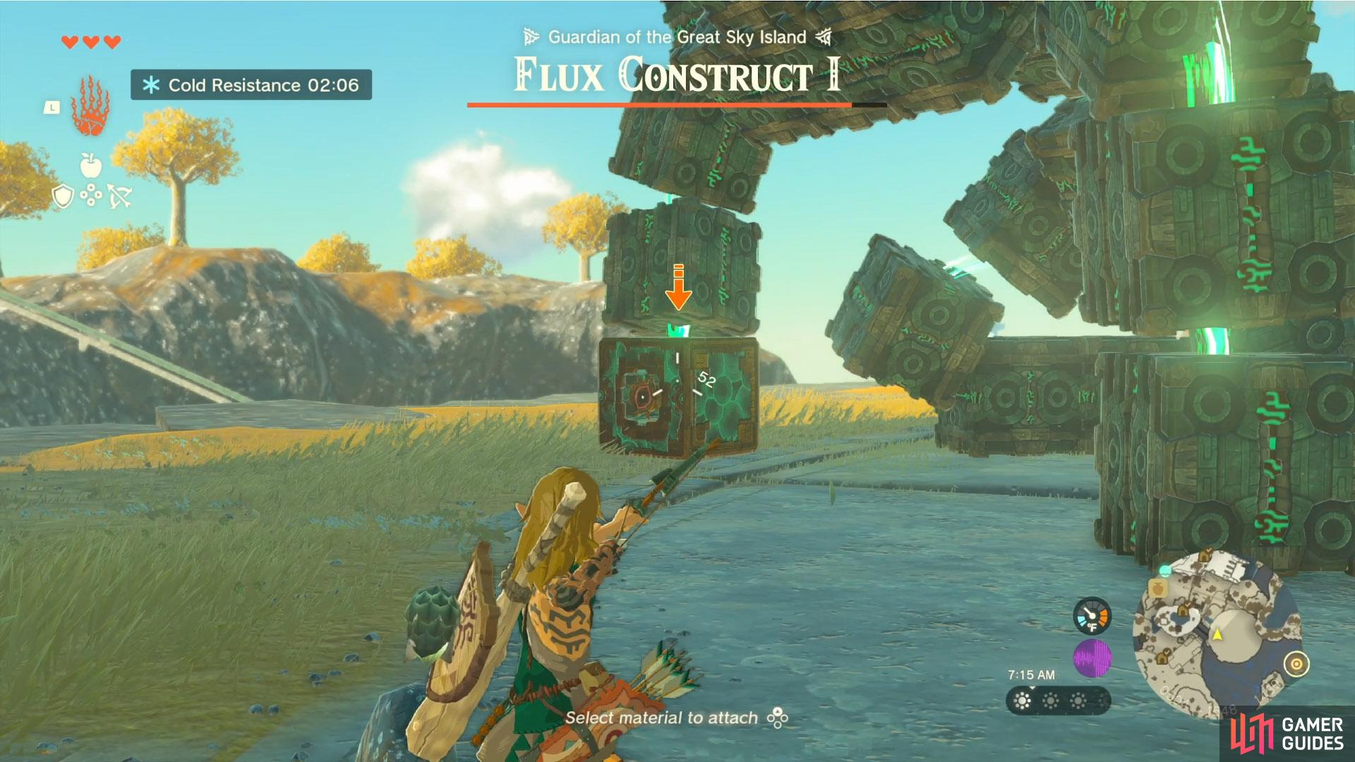 The Flux !Construct 1 weak spot that you need to target