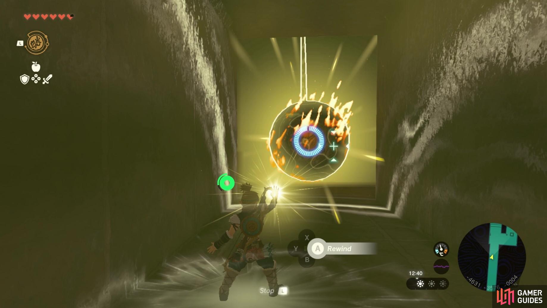 Use recall to stop the fiery ball from hitting you!