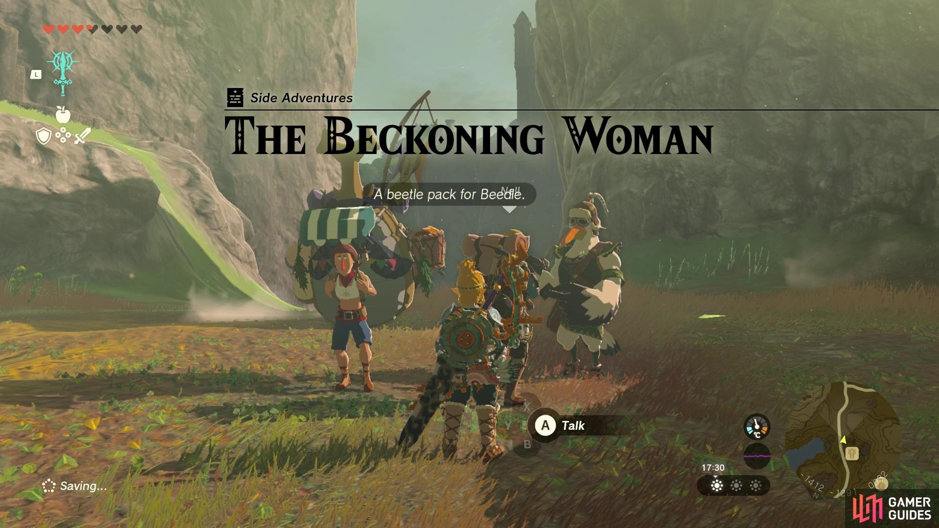 The Beckoning Woman Side Adventure.