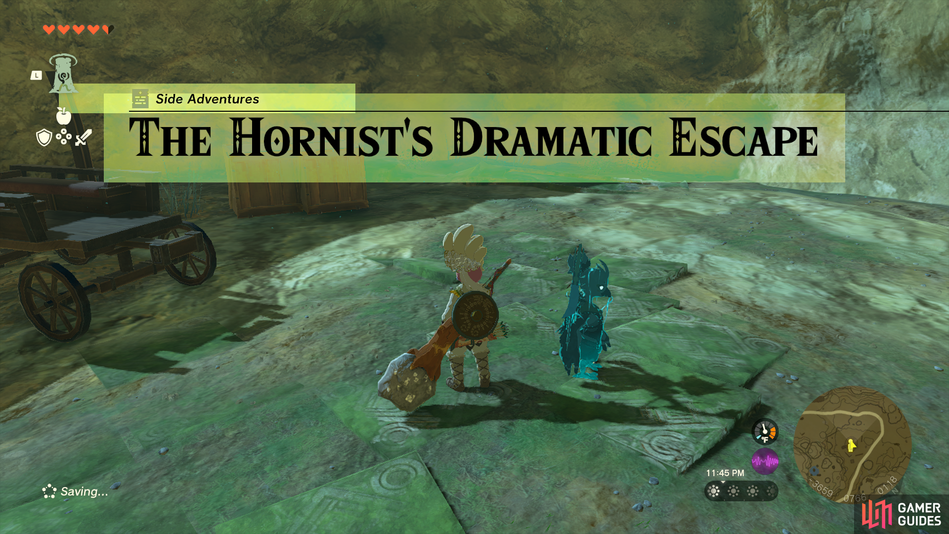 Starting The Hornist's Dramatic Escape in The Legend of Zelda: Tears of The Kingdom.