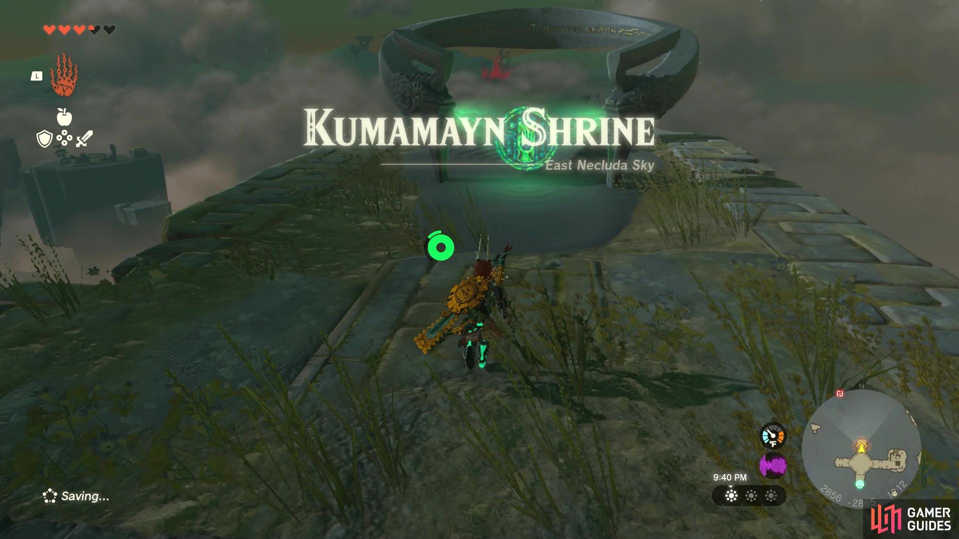 The Kumamayn Shrine will require you to do a little quest to open it