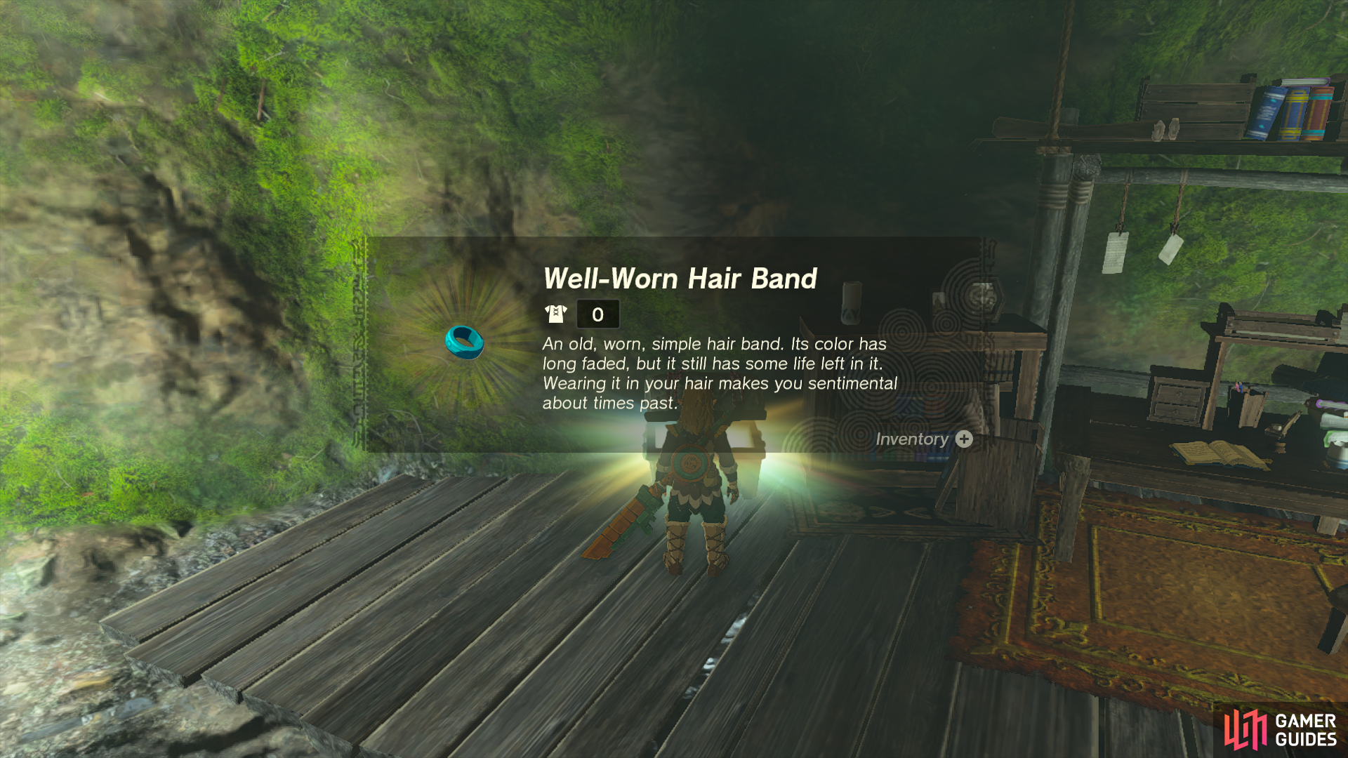 Obtaining Link's Breath of The Wild hair band.