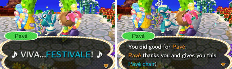 Warning: Pavé is kind o pushy when it comes to collecting feathers.