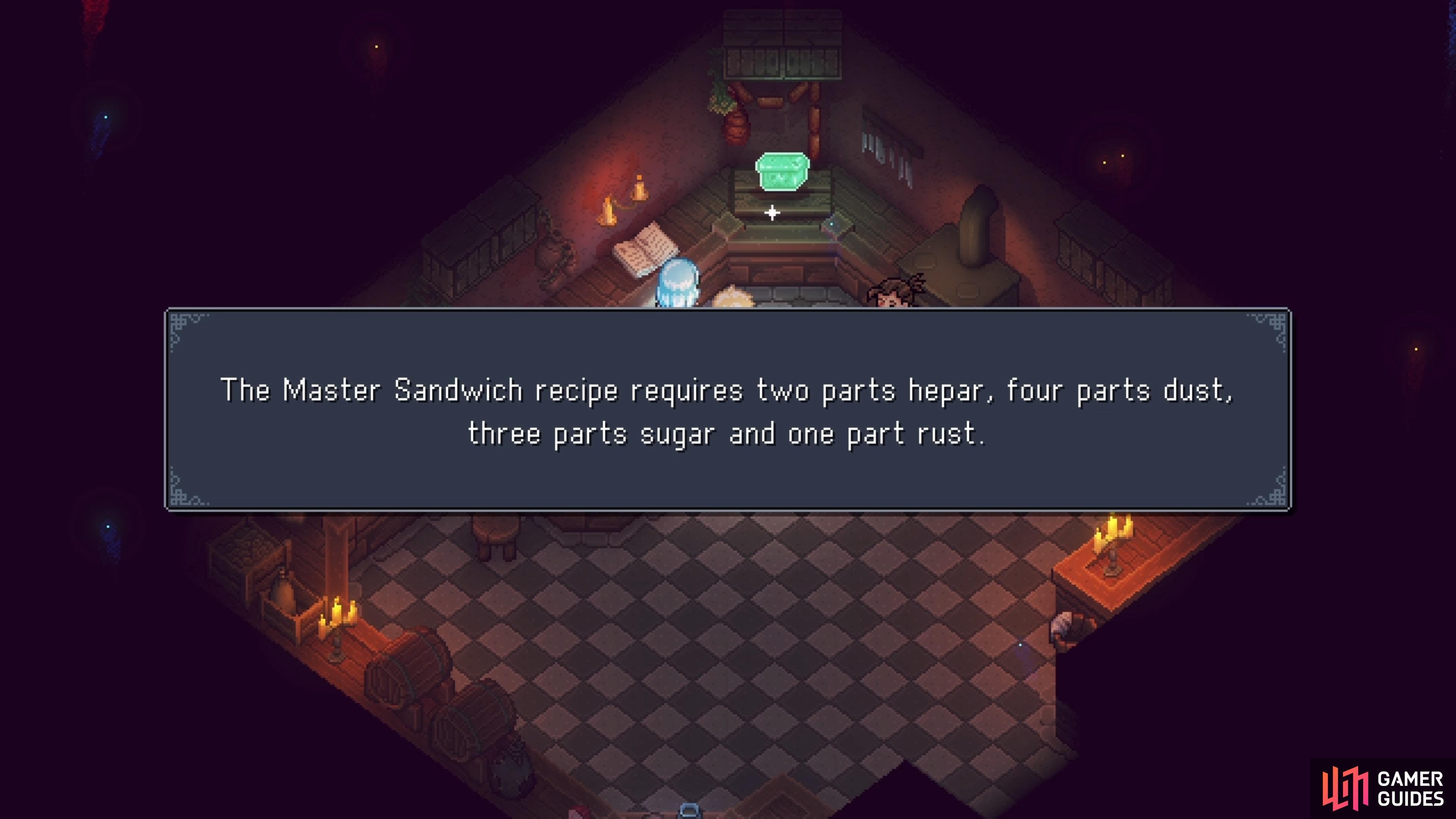 Sea of Stars cooking recipe locations guide, all hidden foods list