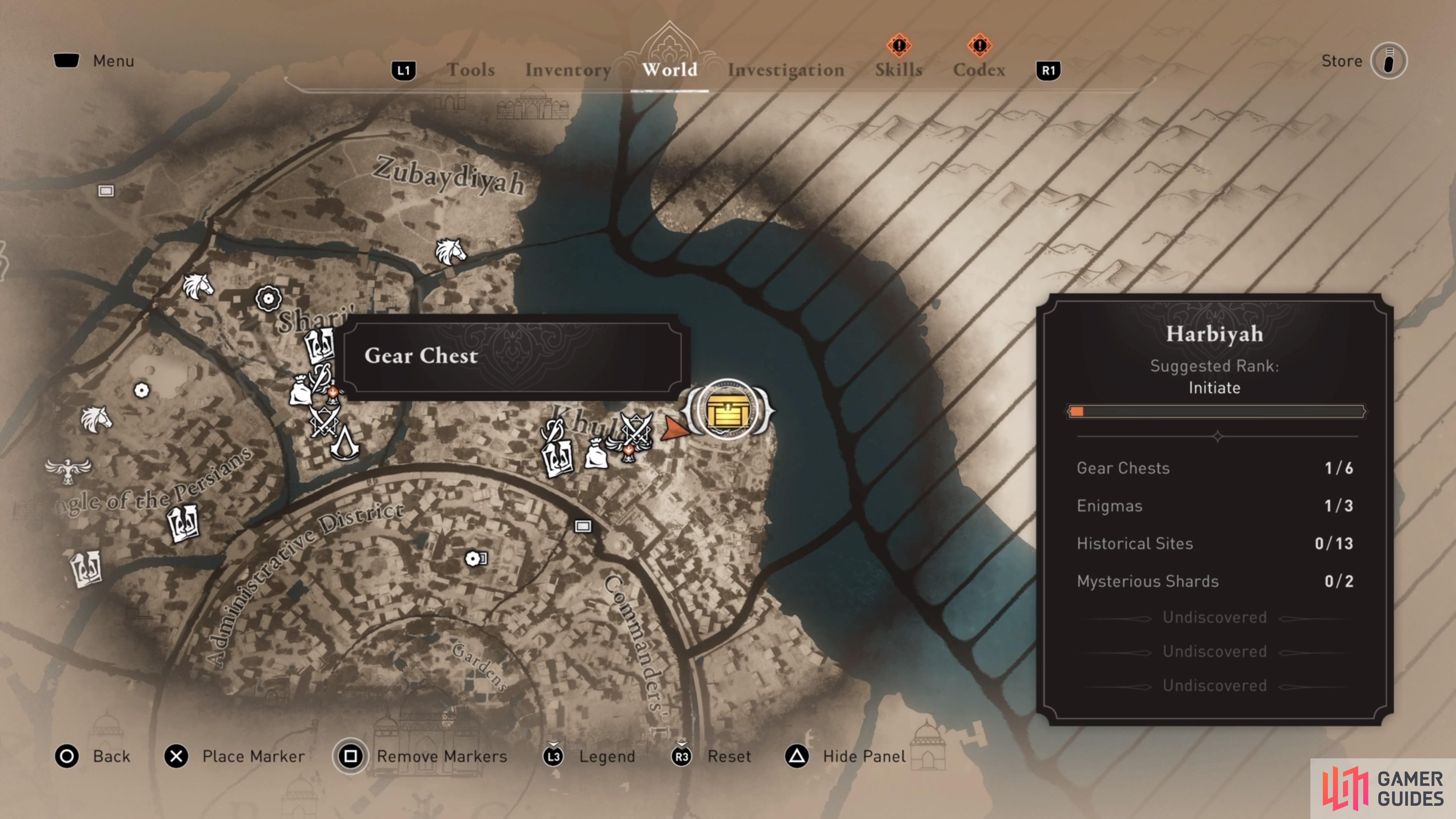 Assassin's Creed Mirage - Harbiyah Gear Chest Locations