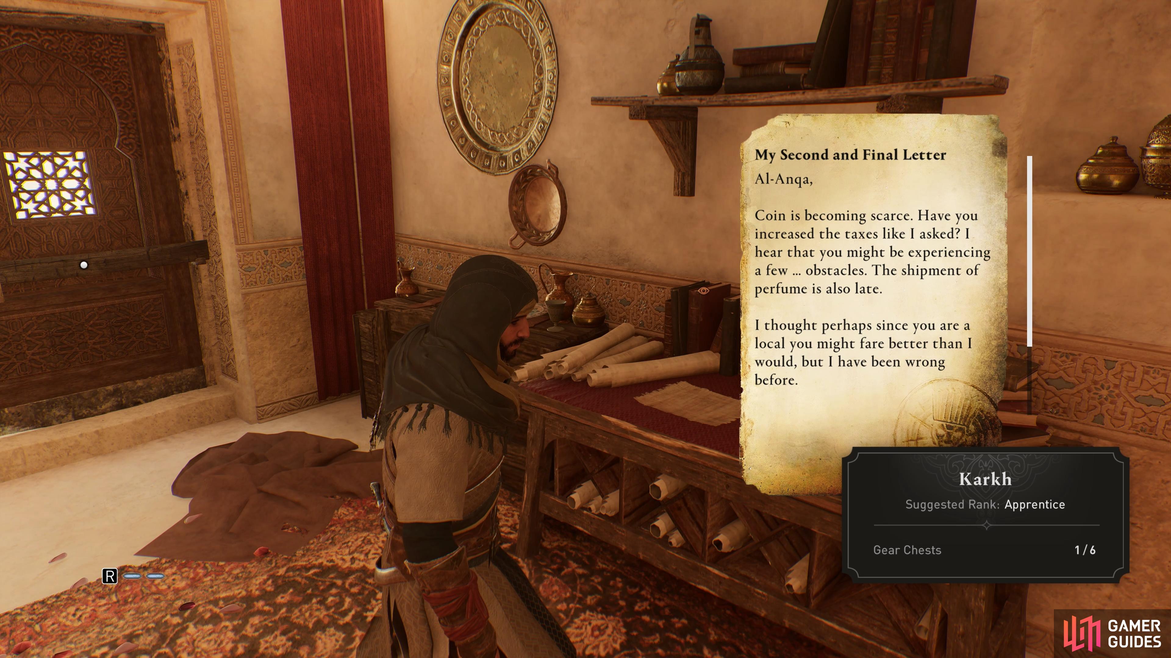 Al-Anqa Investigation - the Bazaar - Assassin’s Creed Mirage - Karkh ...