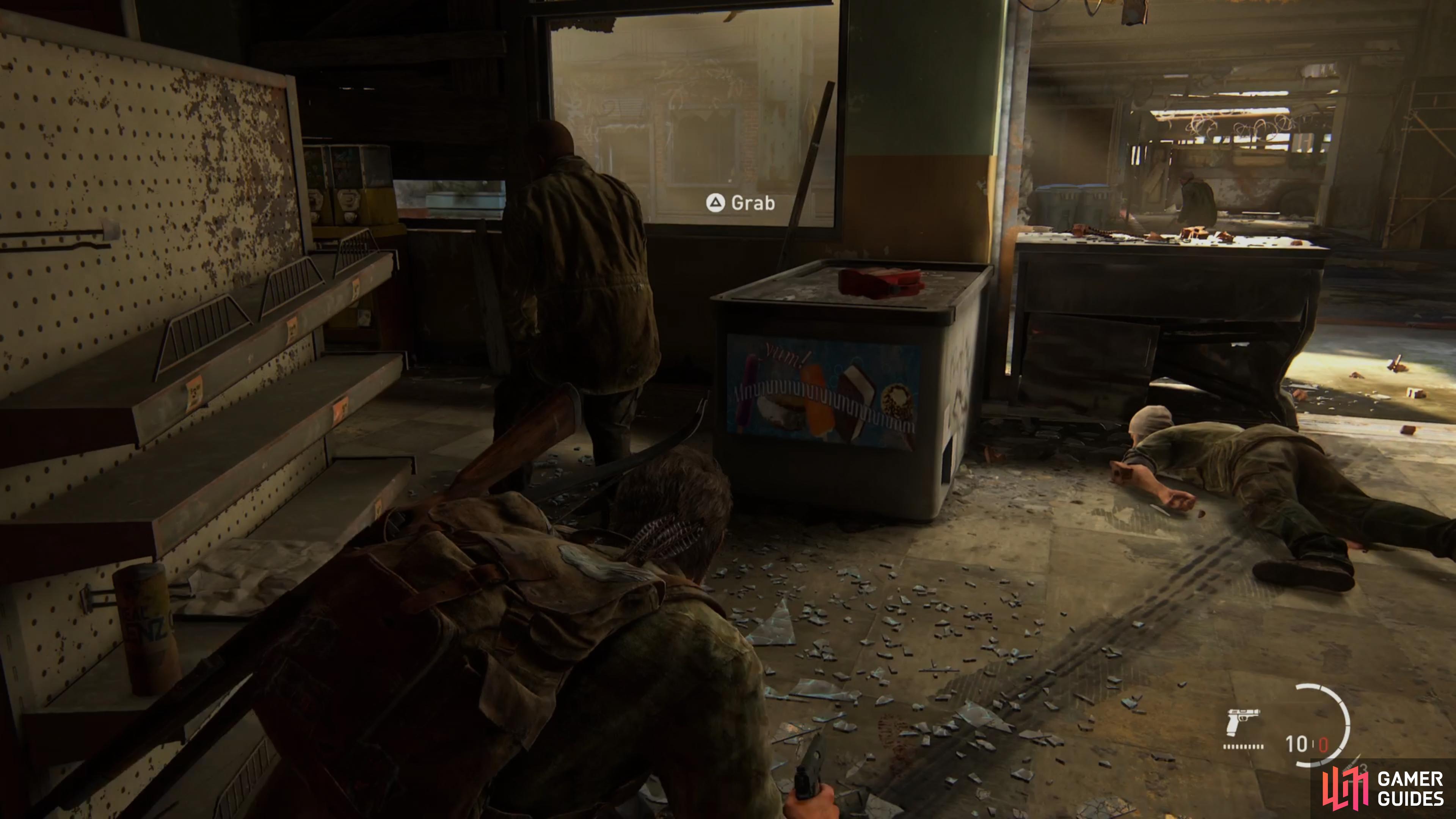 Wait for the guards to look away and strangle them