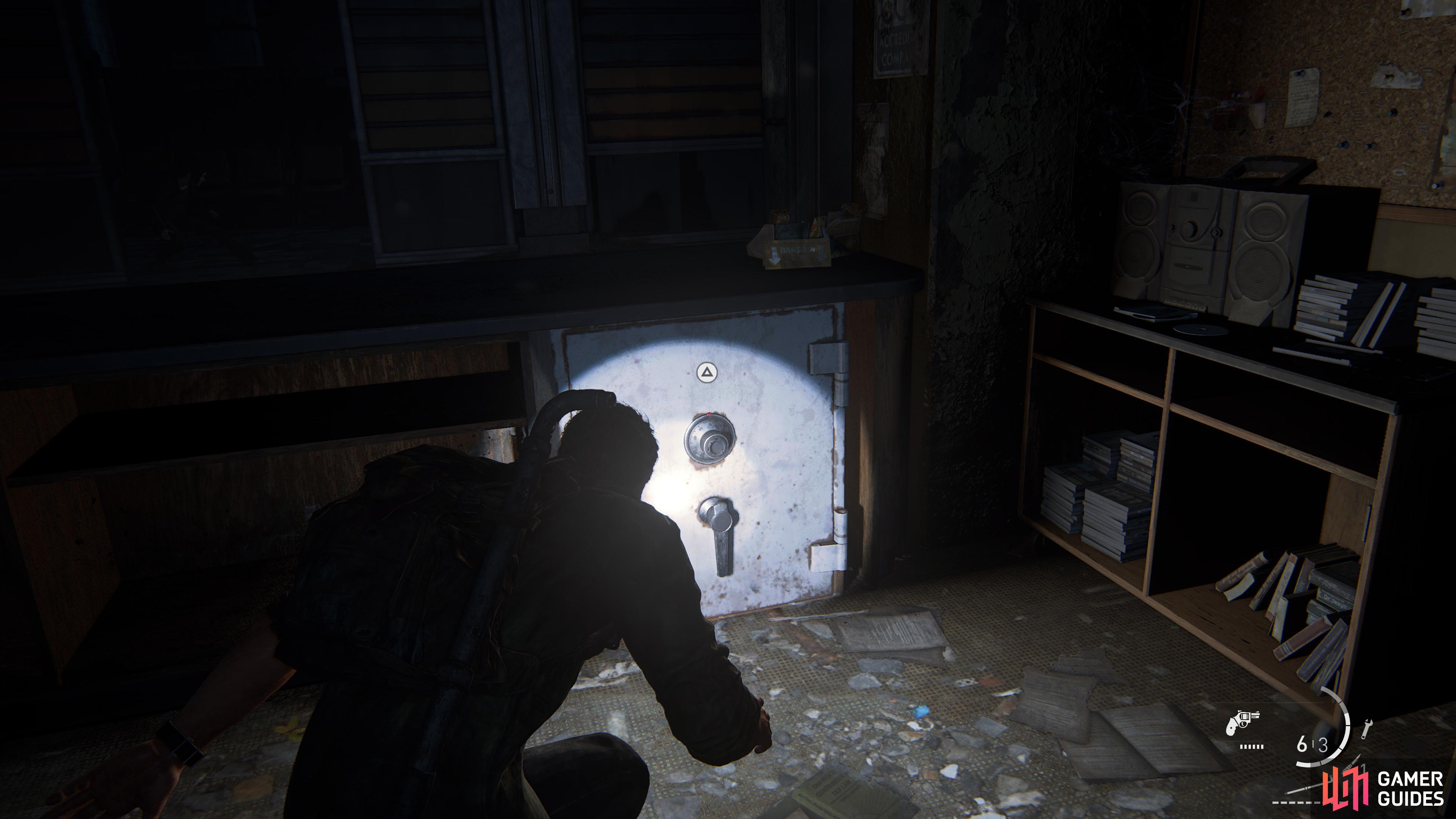 You can find the Safe in the store on the right of the underground.