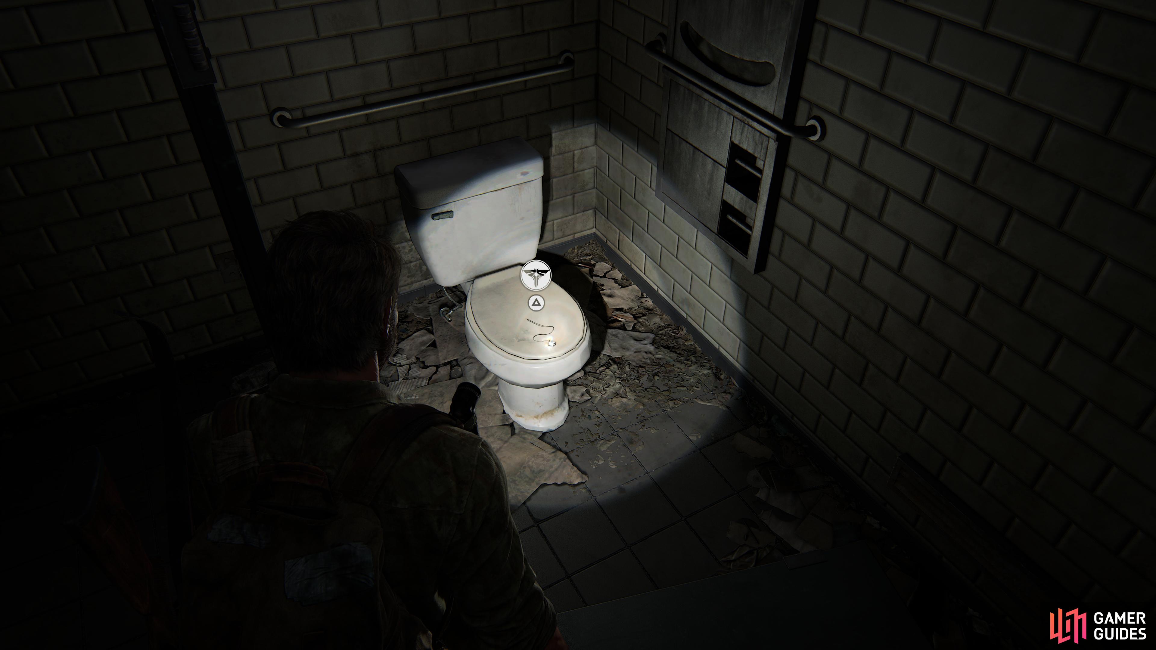 then enter the bathroom to find the Firefly Pendant - Lucas Rios.