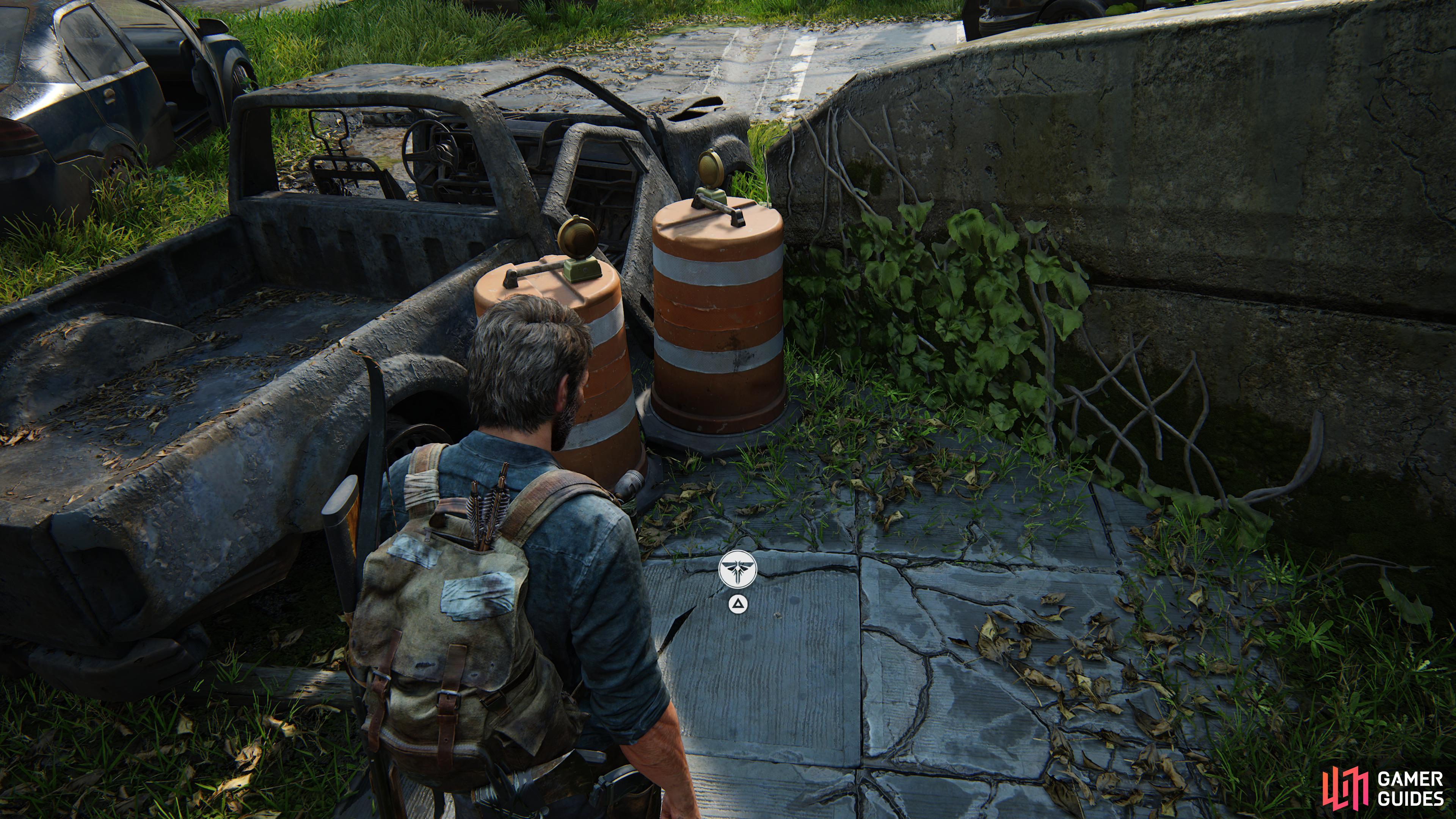 then pickup the Firefly Pendant - Katerina Perich from the floor near the pickup truck.