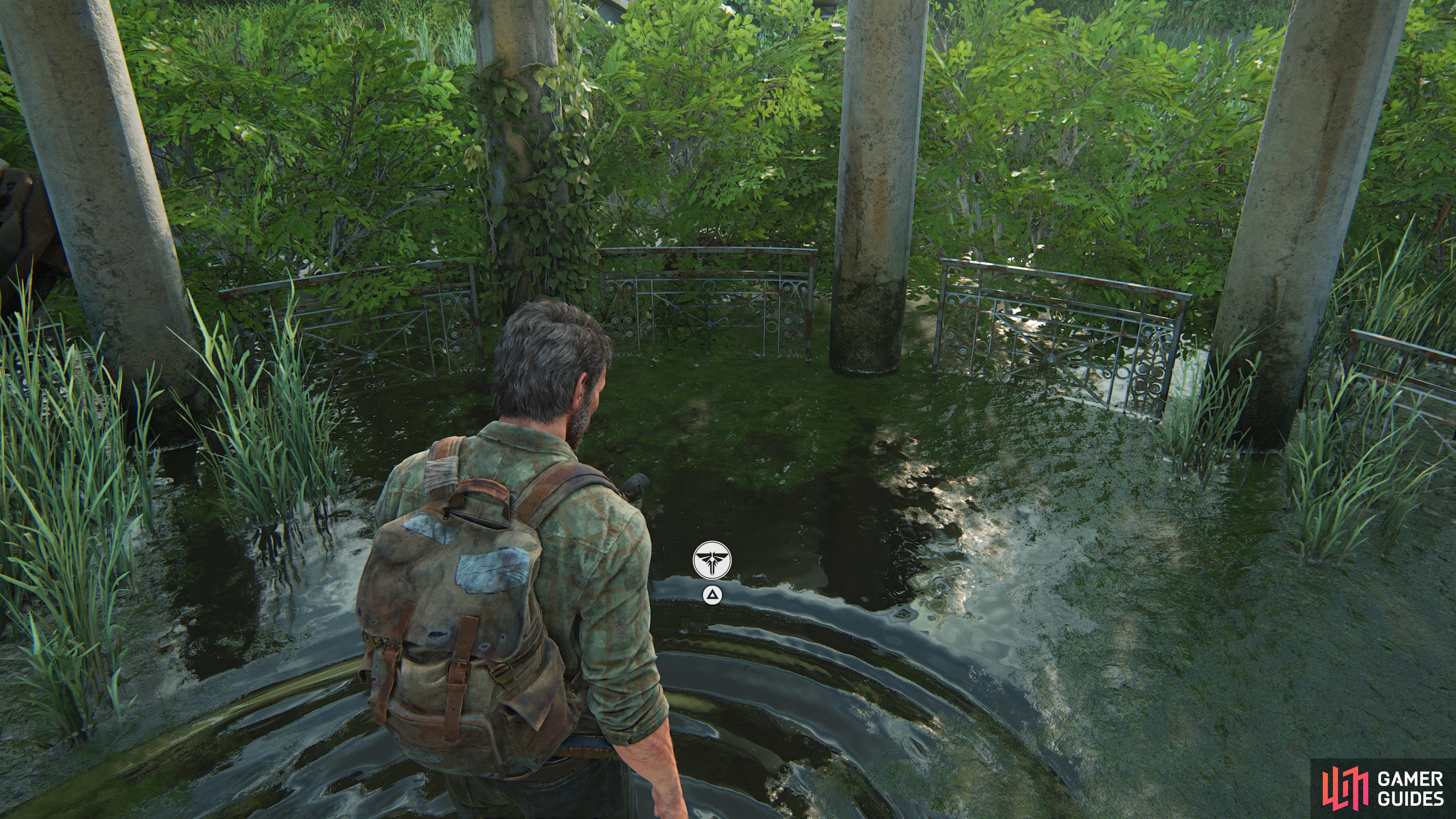 Collect the Firefly Pendant from the floor underneath the gazebo