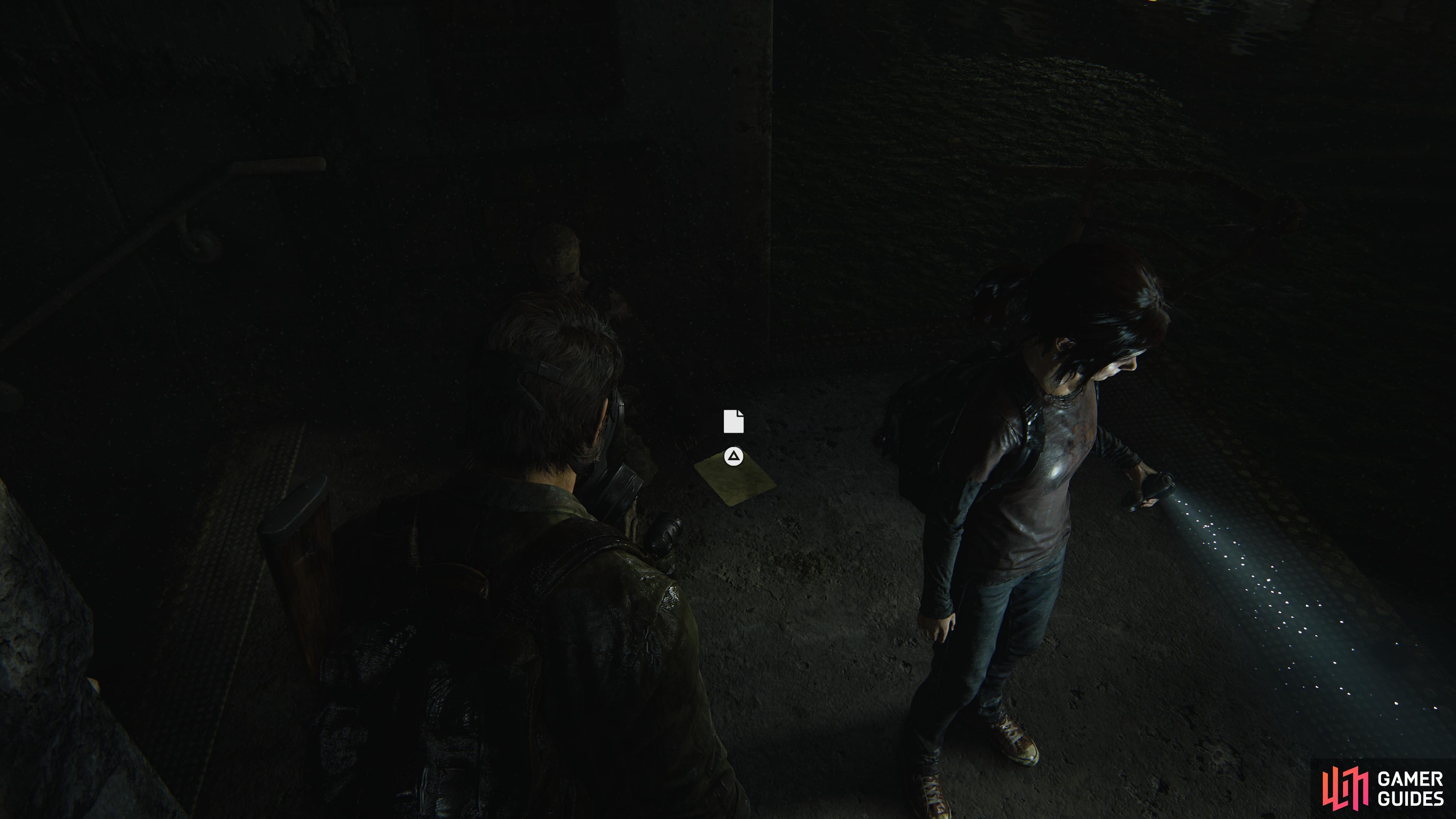 Collect the Smugglers Note from the corpse and dive into the water on the left 