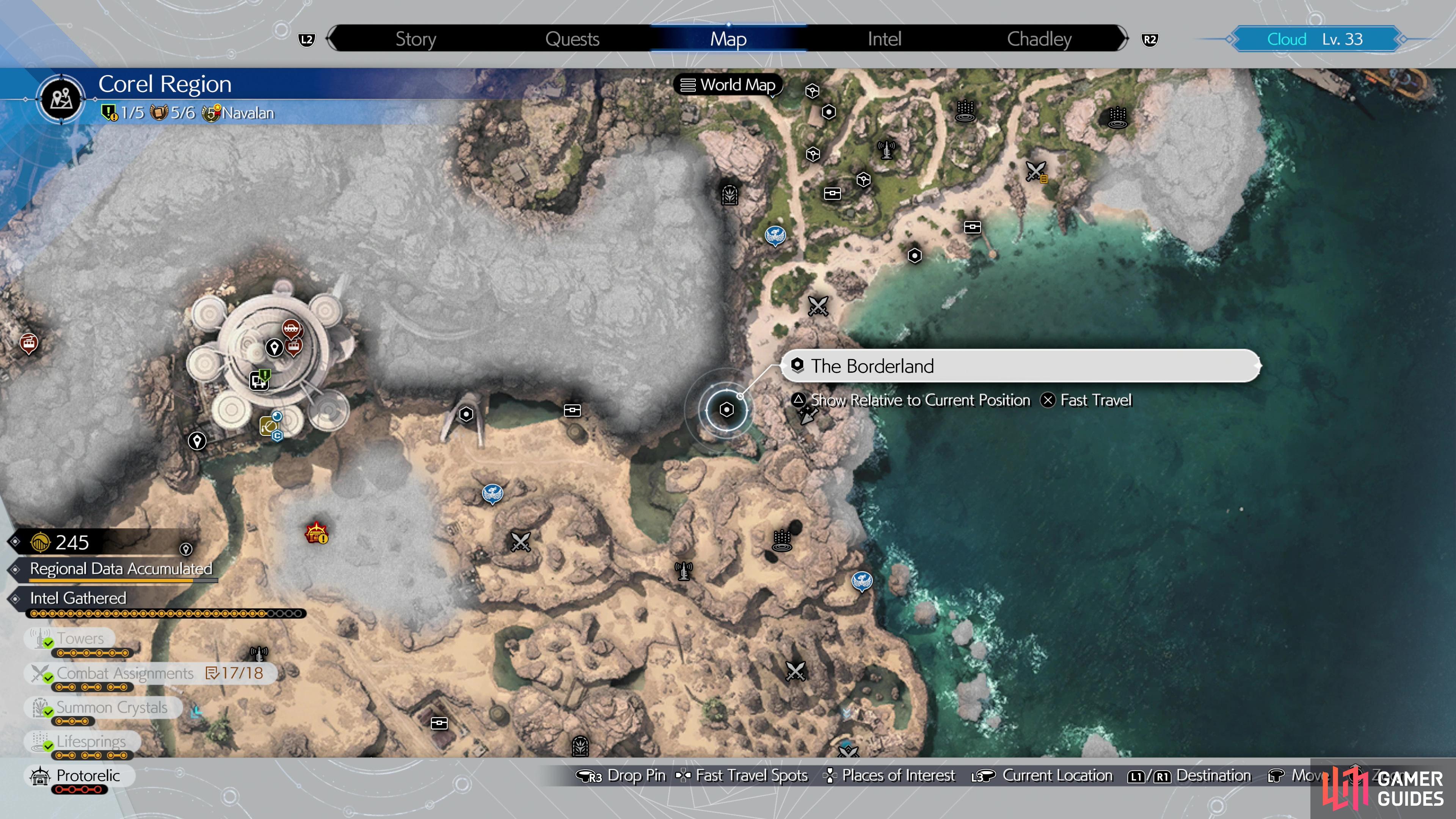 but the Corel region is split into a few distinct parts with unique flora and fauna - you won’t be able to Assess 25 enemies until Chapter 9.