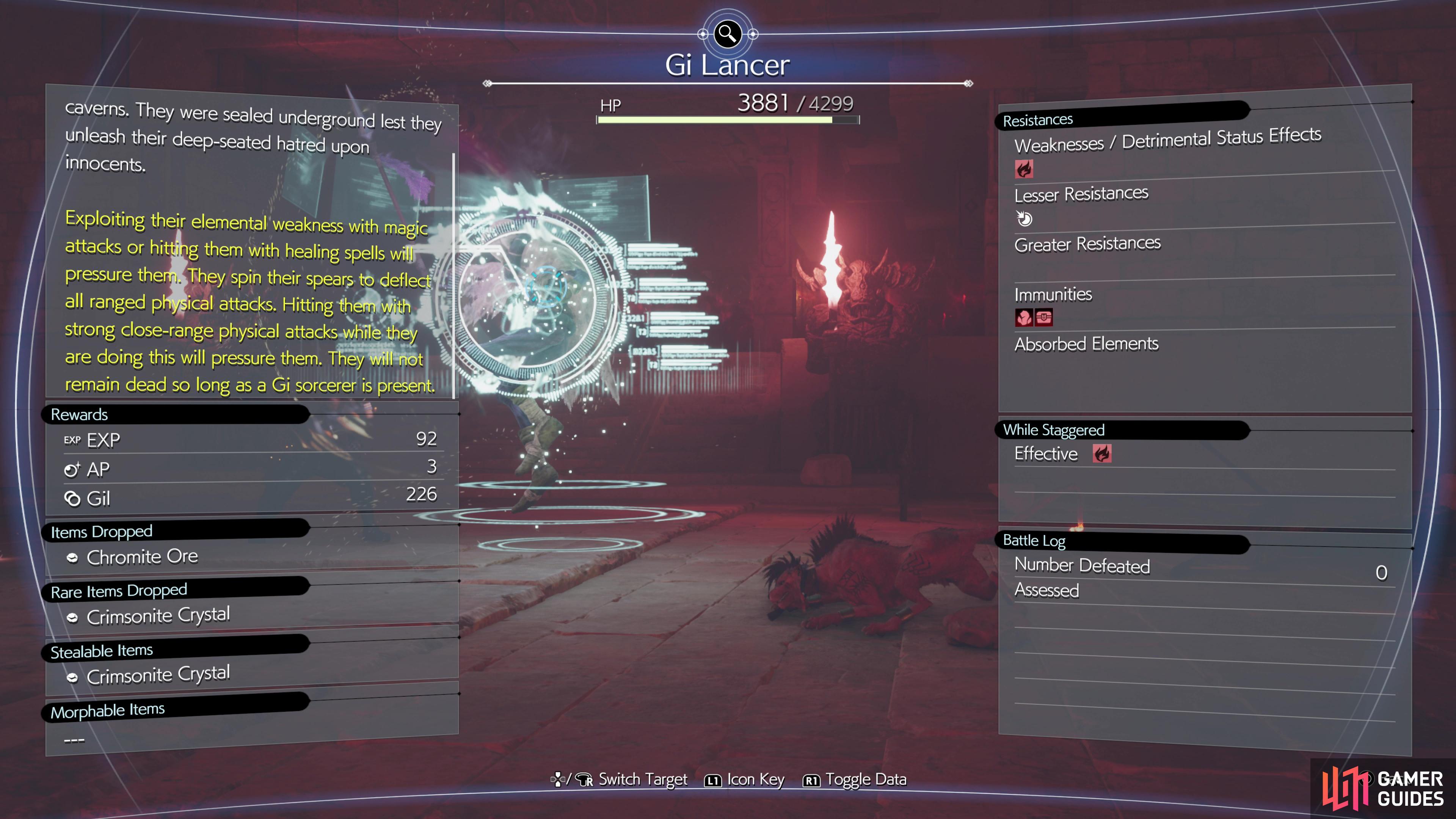 There are three Gi Specter variants, but they share the same Enemy Intel profile.
