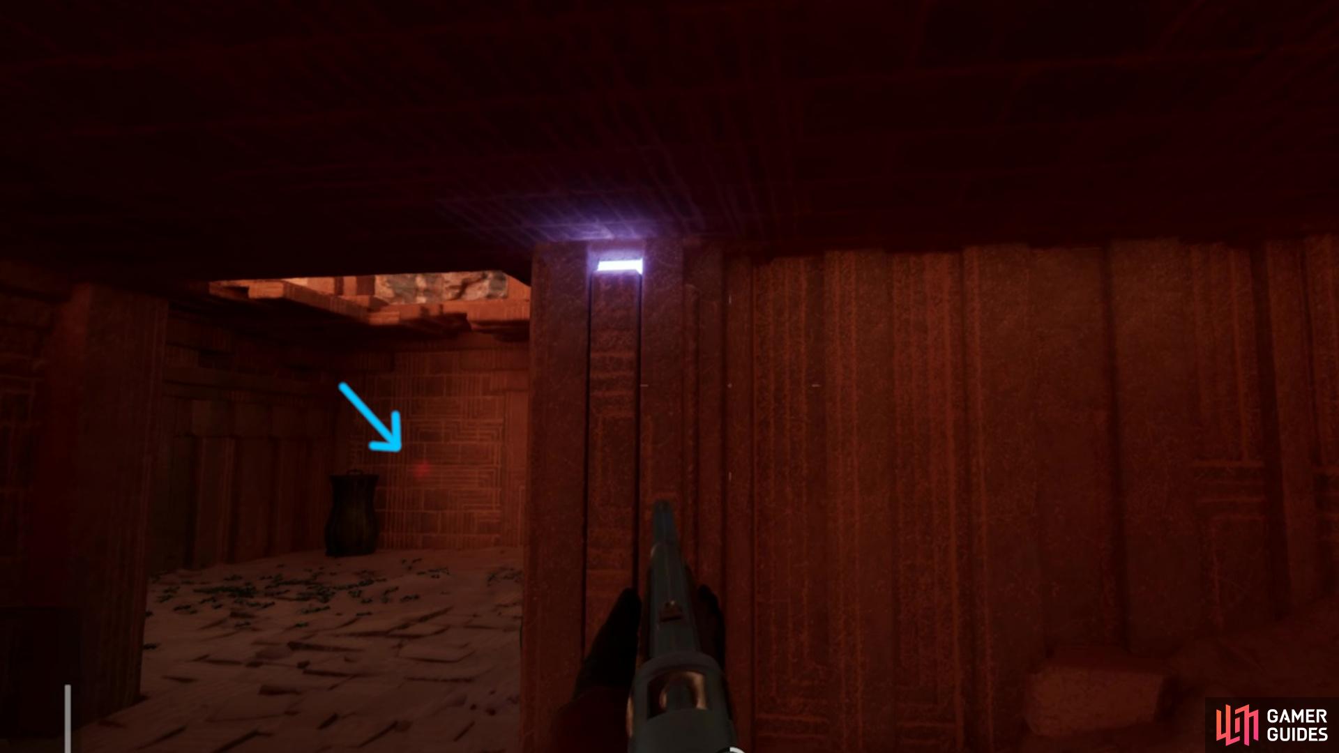 When faced with Insight Puzzles in Vaults, look for feint red glows as it helps with finding difficult and well-hidden runes inside buildings, tunnels, and open spaces.