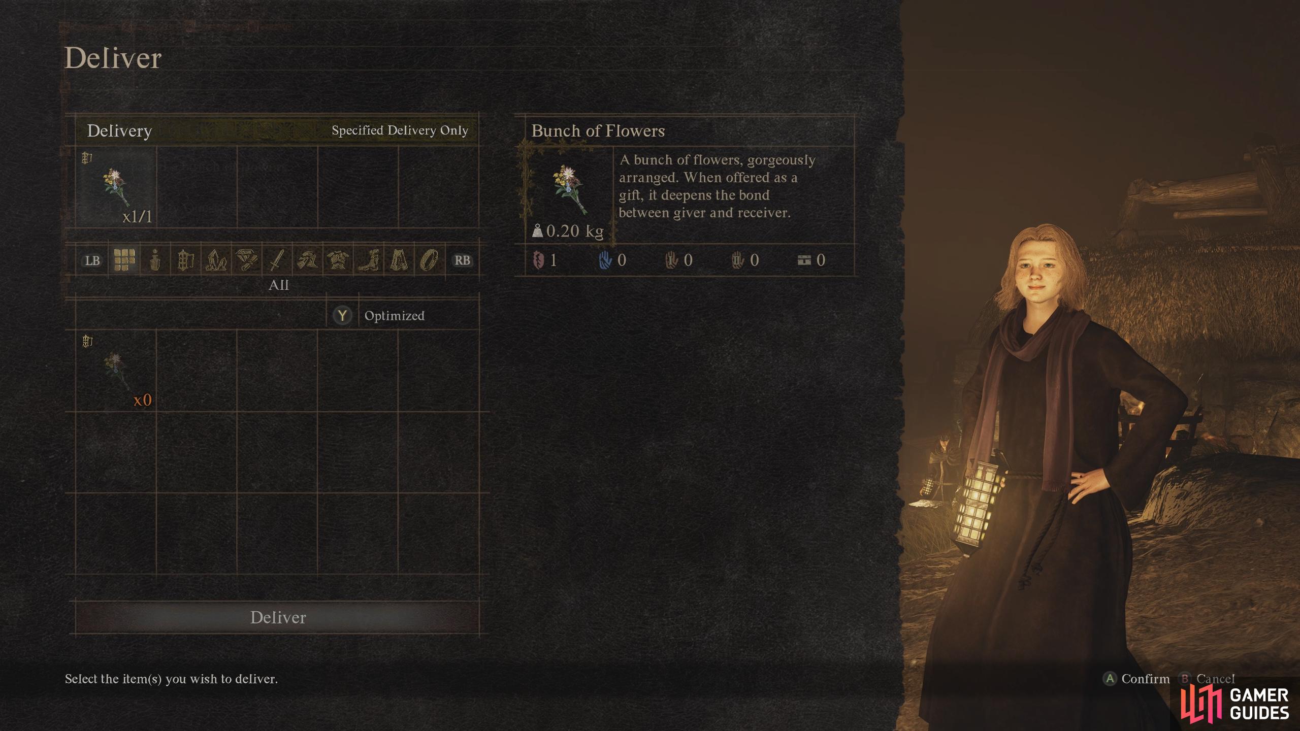 You can find a bunch of flowers in the Inn, otherwise you’ll need to craft them.