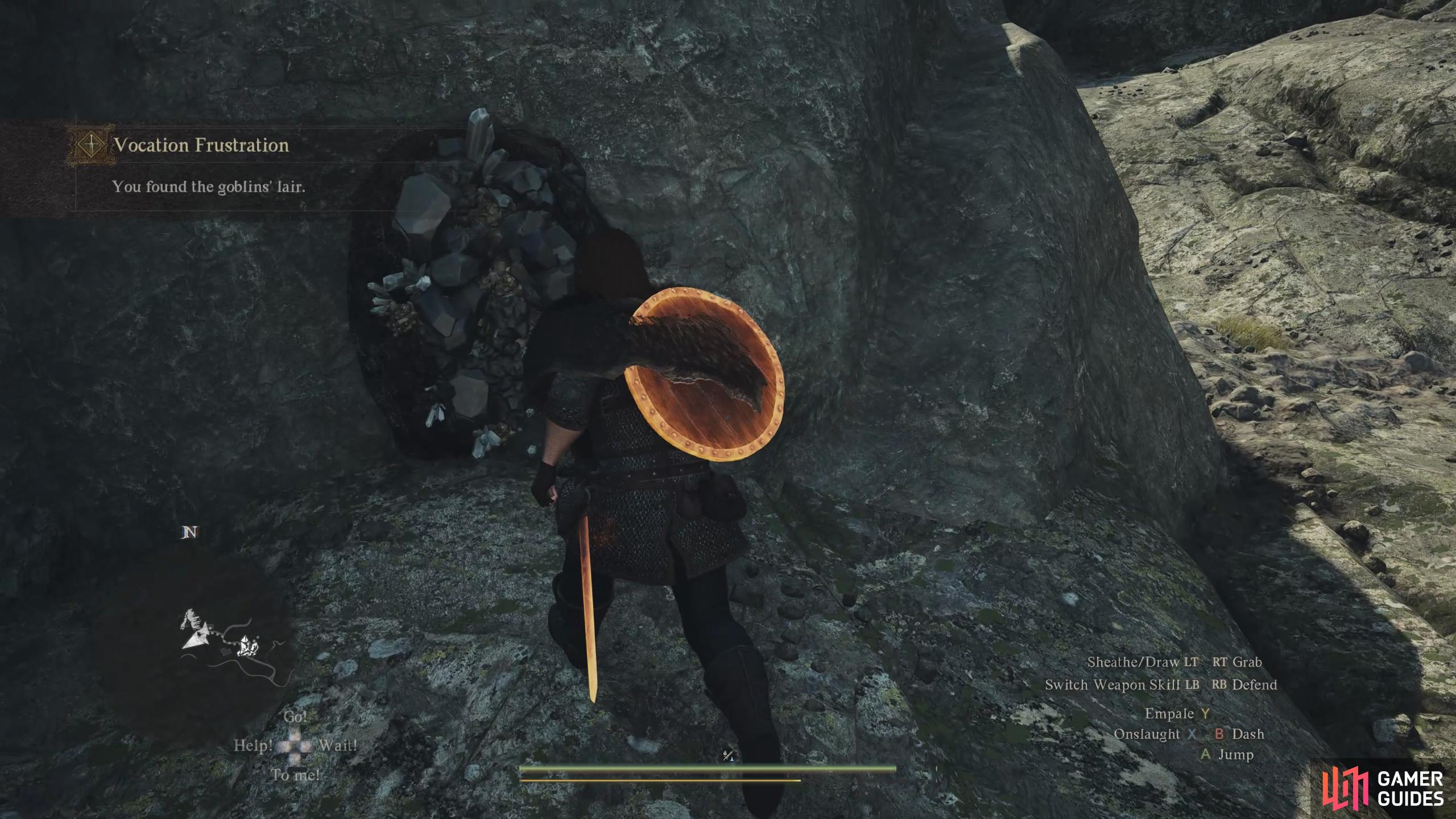 Make sure you check outside before going into the Mine.