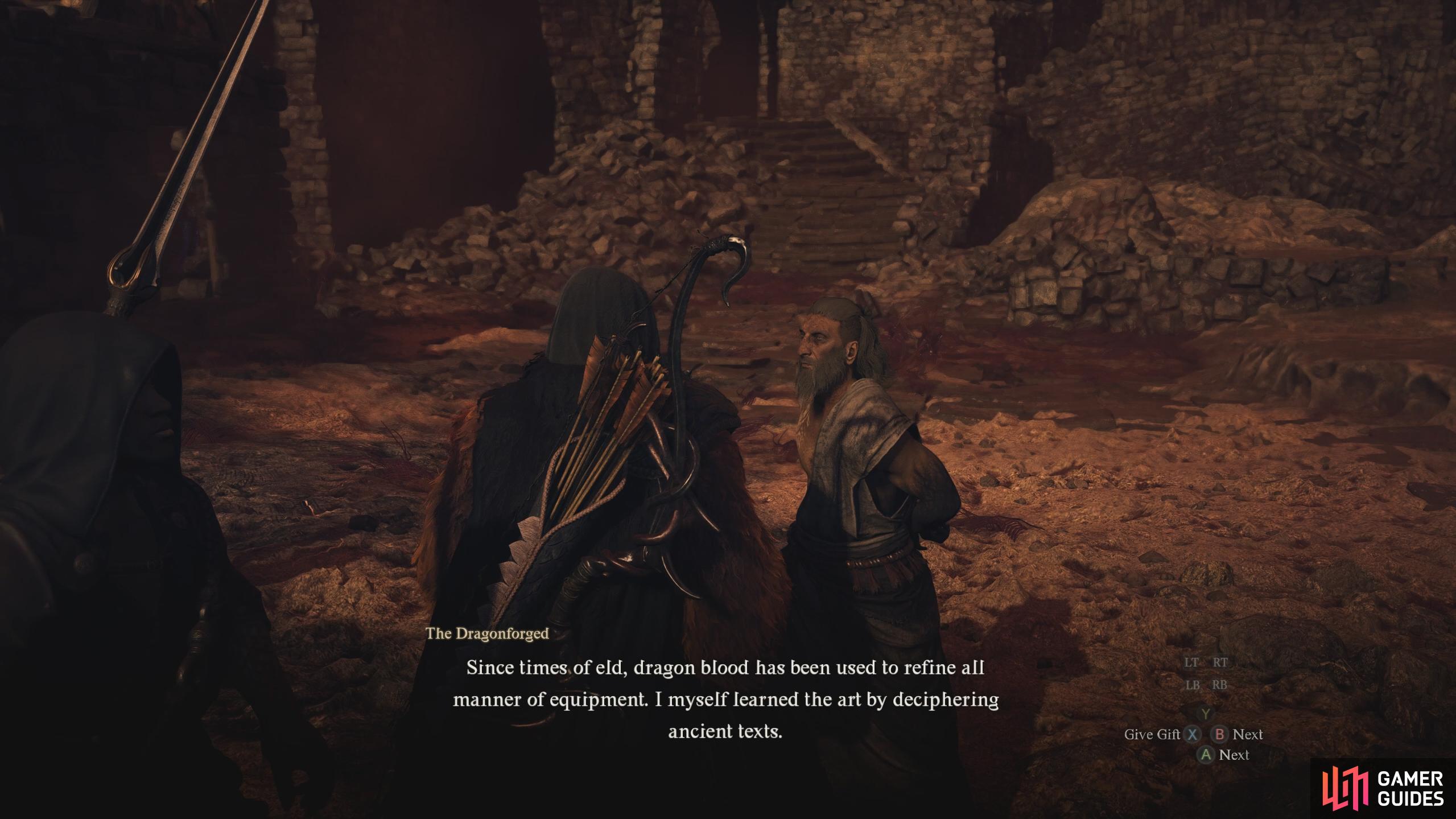 You’ll find him in the center of the encampment.
