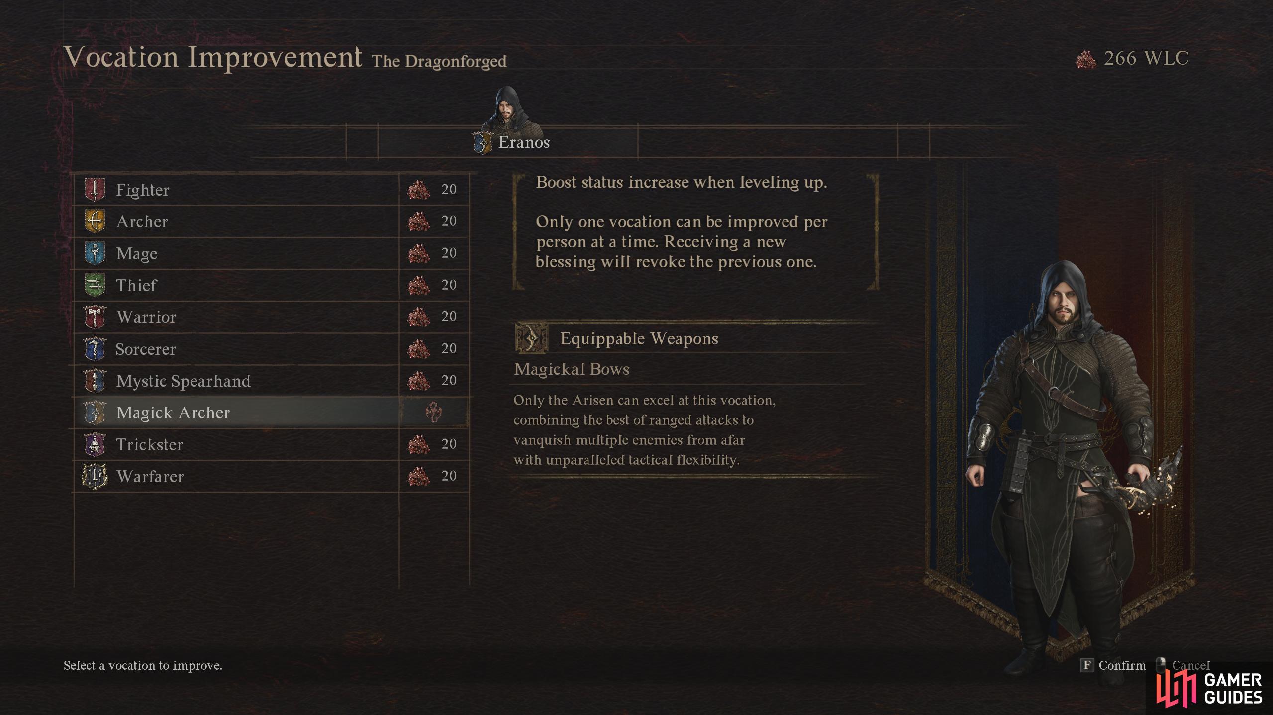Finally, Vocational Improvement will increase your stats with that vocation on level up.