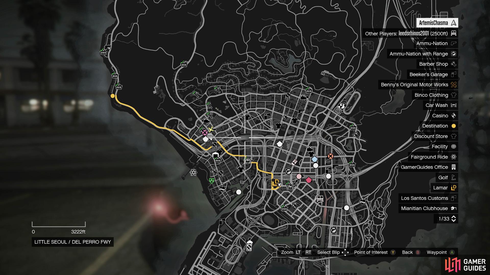 GTA 5 - Los Santos Customs Location Guide 