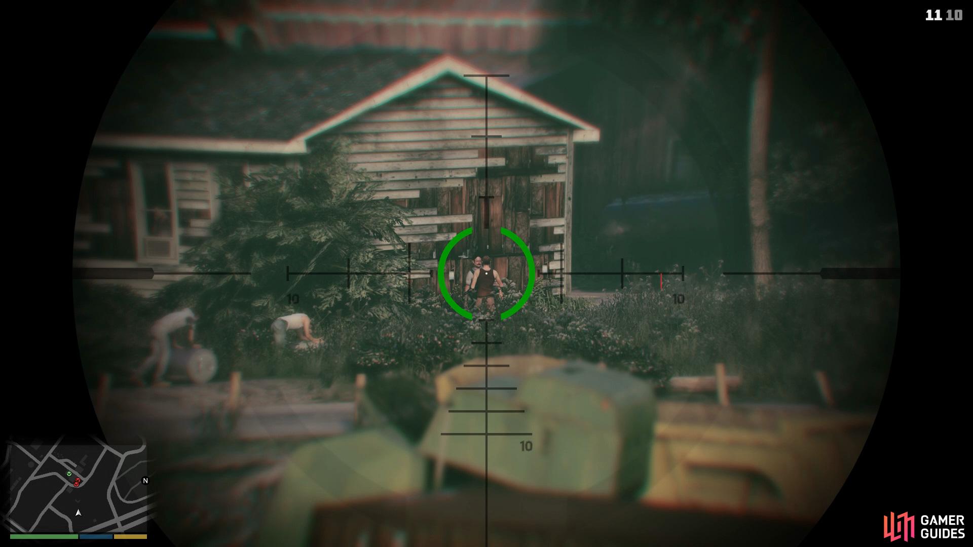 Take out the brothers in one shot from the vantage point