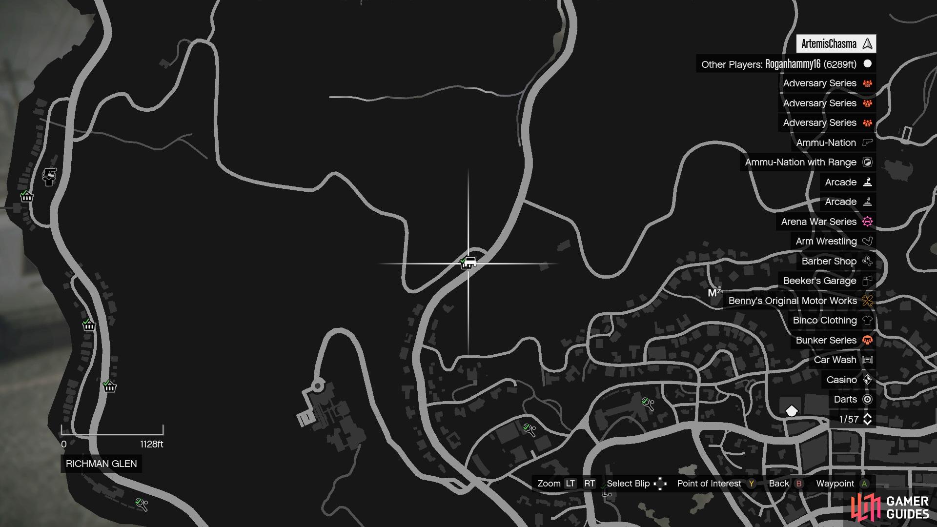 Ridge map of Los Santos (GTA V) - Maps on the Web