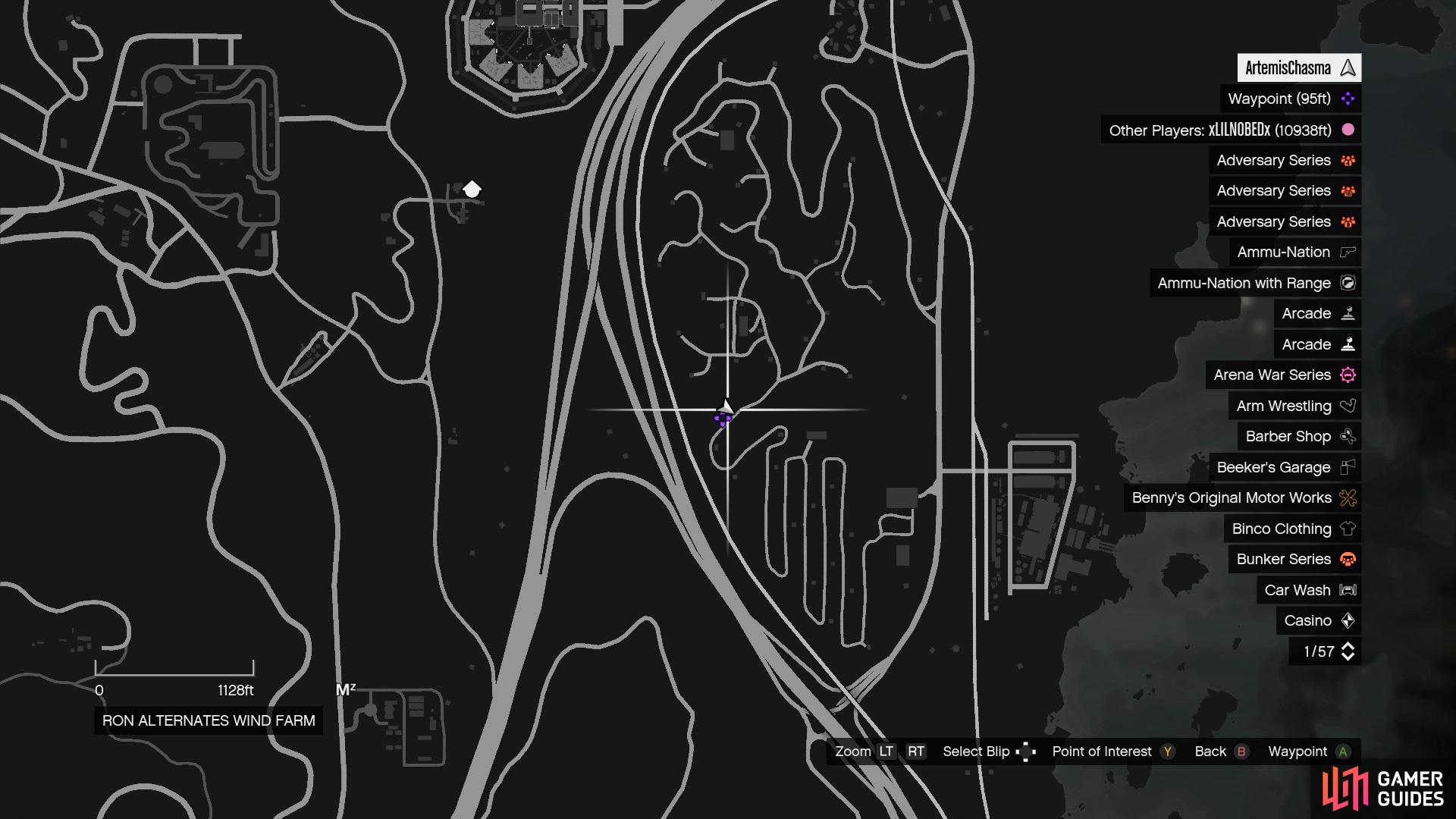 Interactive map for all GTA Online collectibles