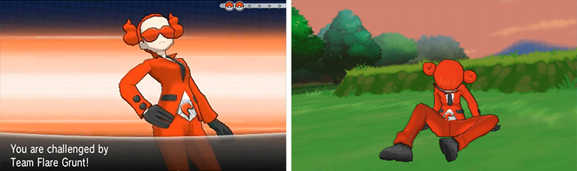 By now you should be finding these Team Flare Grunt battles fairly easy.