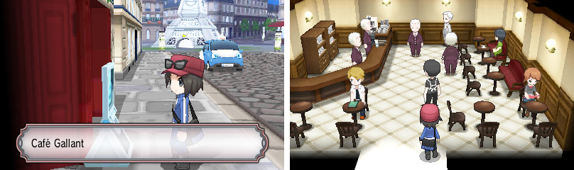 There definitely aren't a shortage of cafes in Lumiose city. If in doubt, use the taxi.