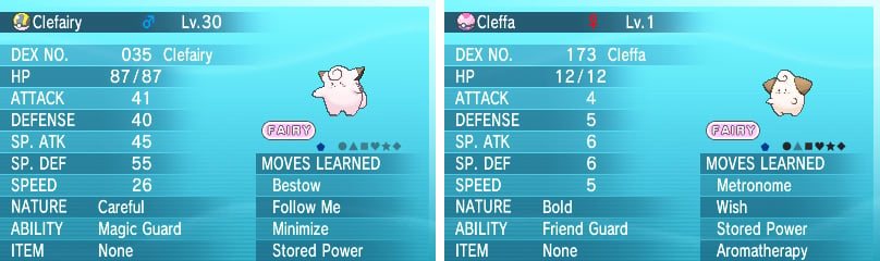 You won't find Cleffa in the wild; only Clefairy.
