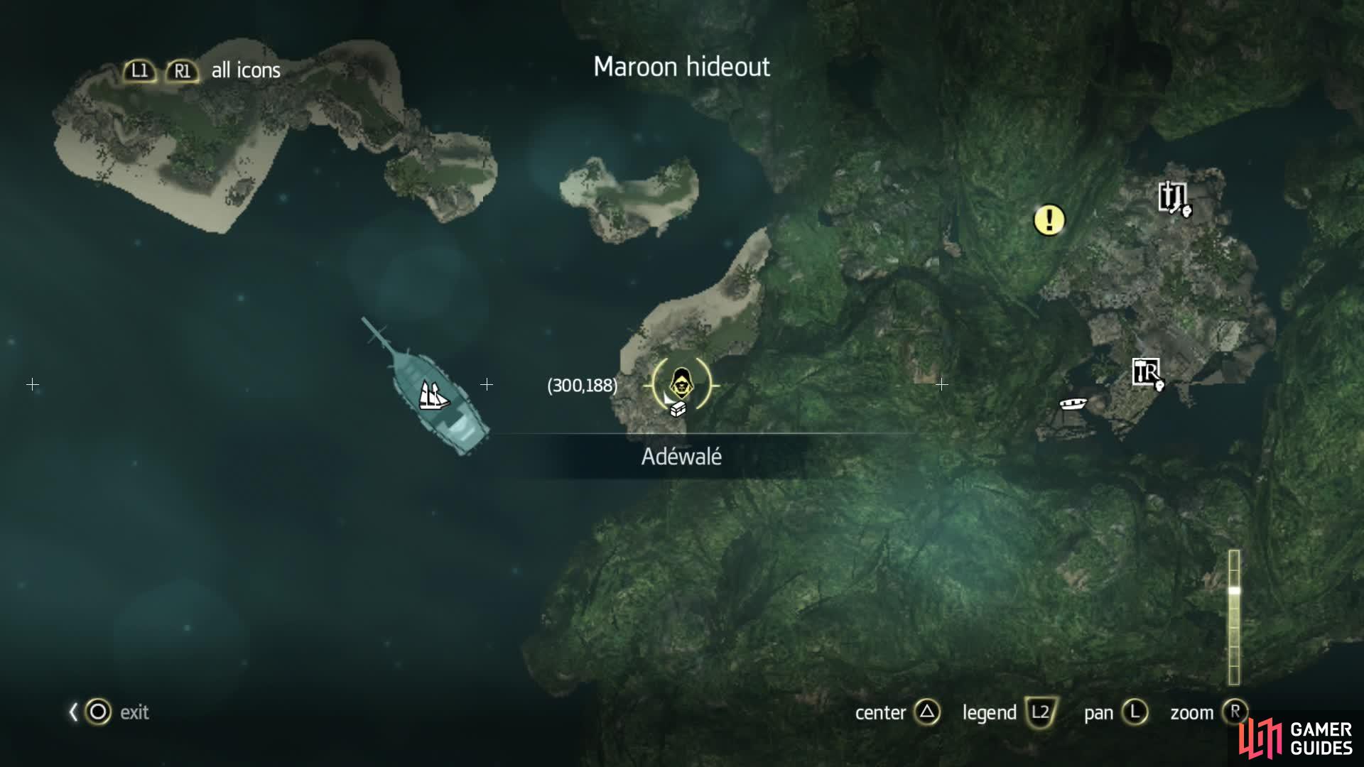Maroon Hideout Chest Location. It is found outside of the hideout on a cliff edge.